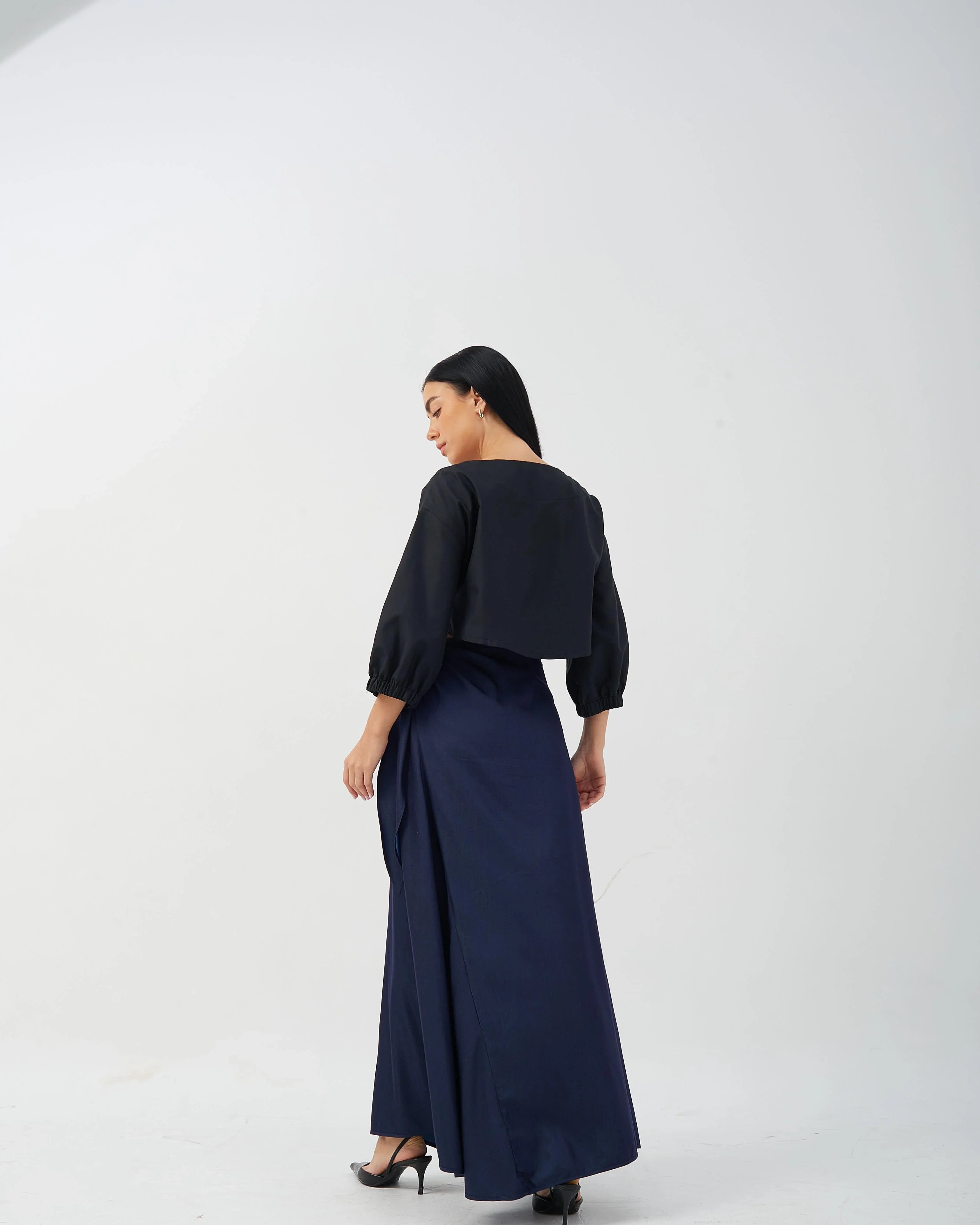 CAELI ECO LUXE | Side Tie Wrap Skirt