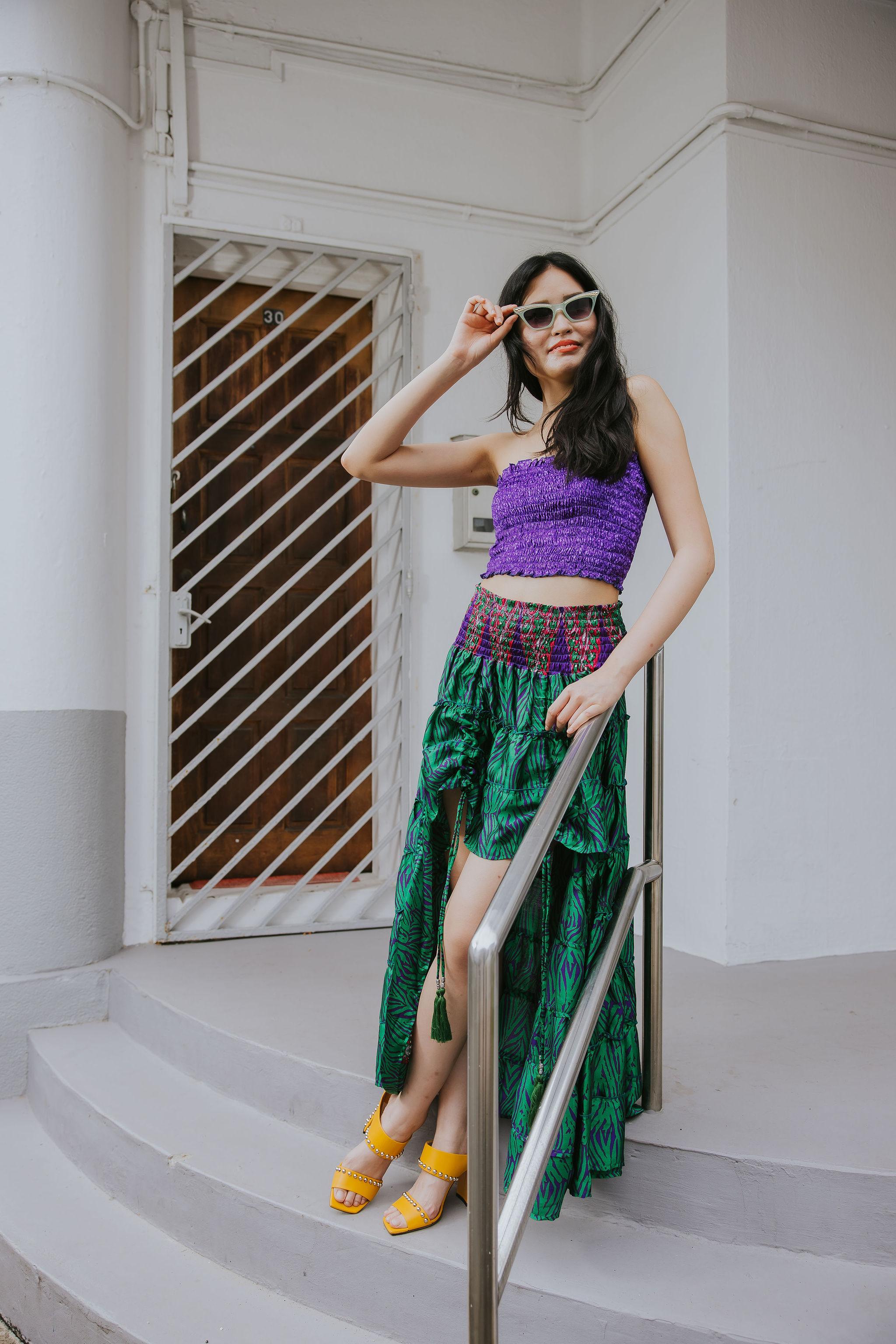 RAJA RANI | Modal Silk Tube Top & Skirt Set