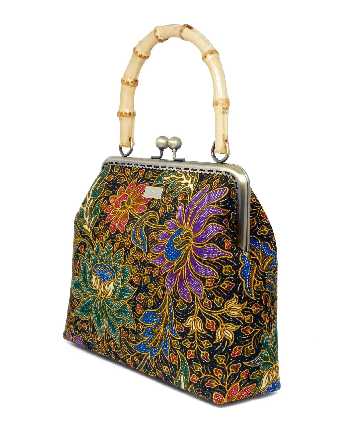 COCOONESE | Bamboo Top Handle Bag - Moonlit Garden