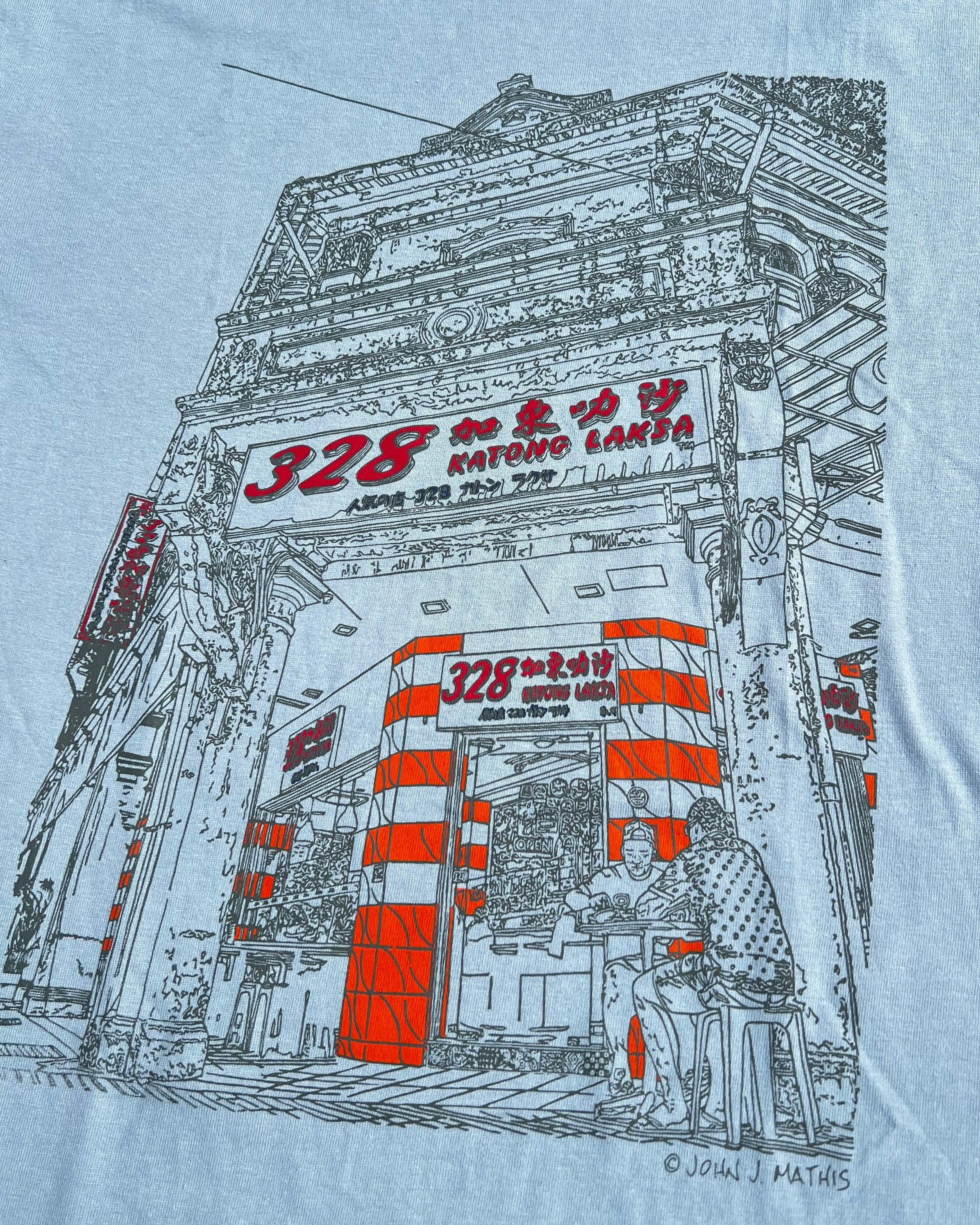 TATSU MAKER WORKS | 328 Katong Laksa T-Shirt (Acid Blue)