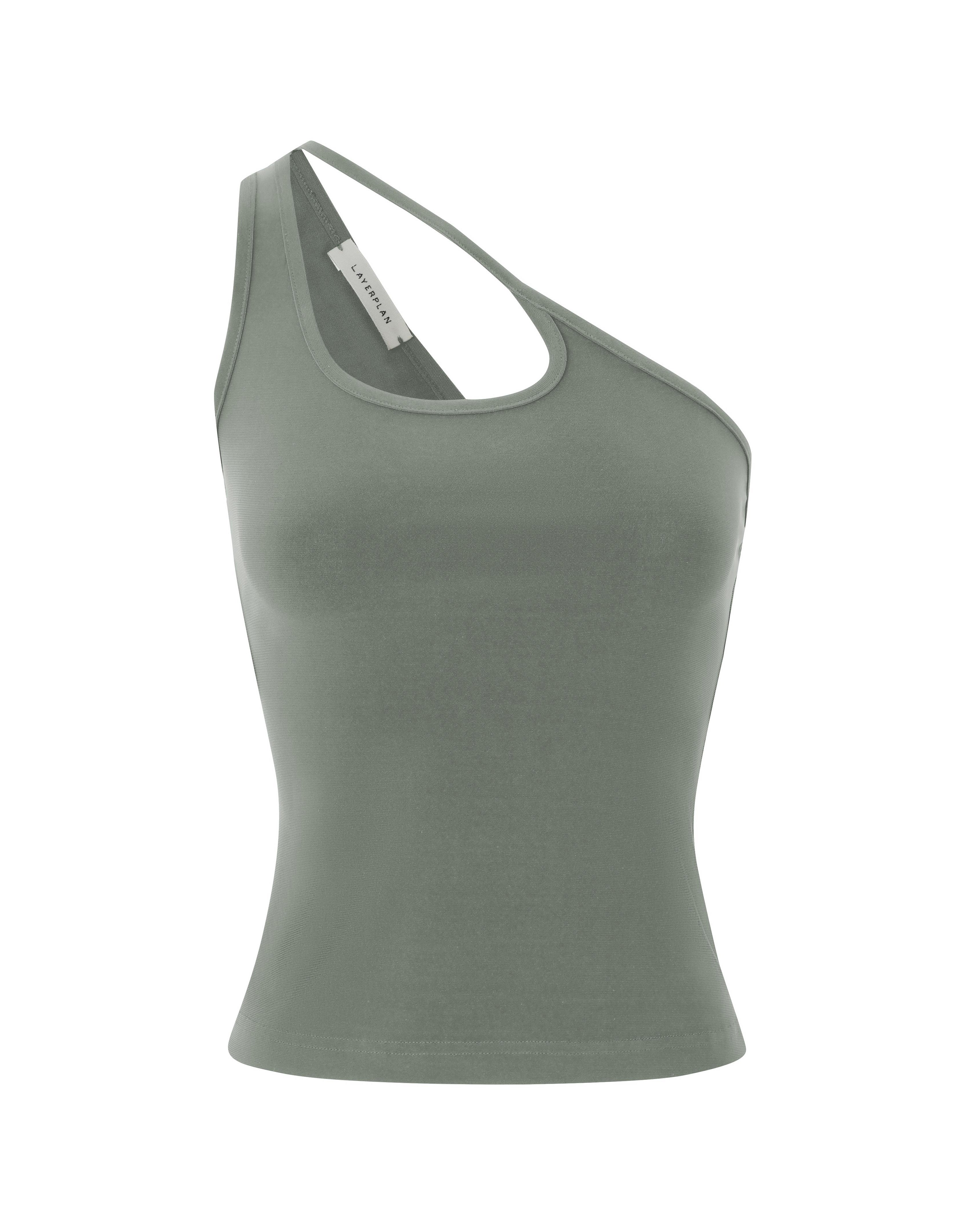LAYERPLAN | Twila Gathered Stretch-Jersey Tank