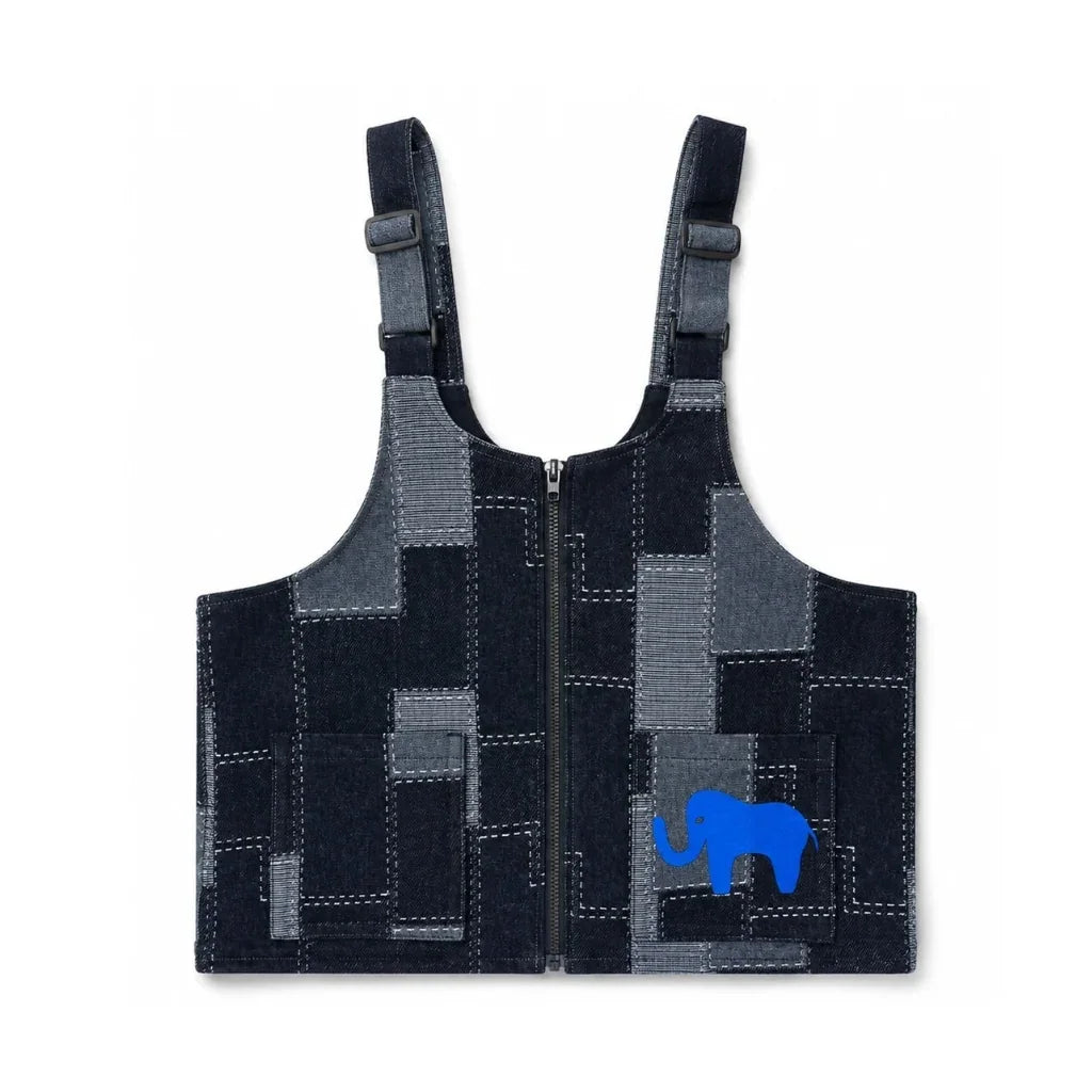 MANDAI WILDLIFE GROUP | SABRINAGOH - Silent Giants Convertible Denim Vest Bag