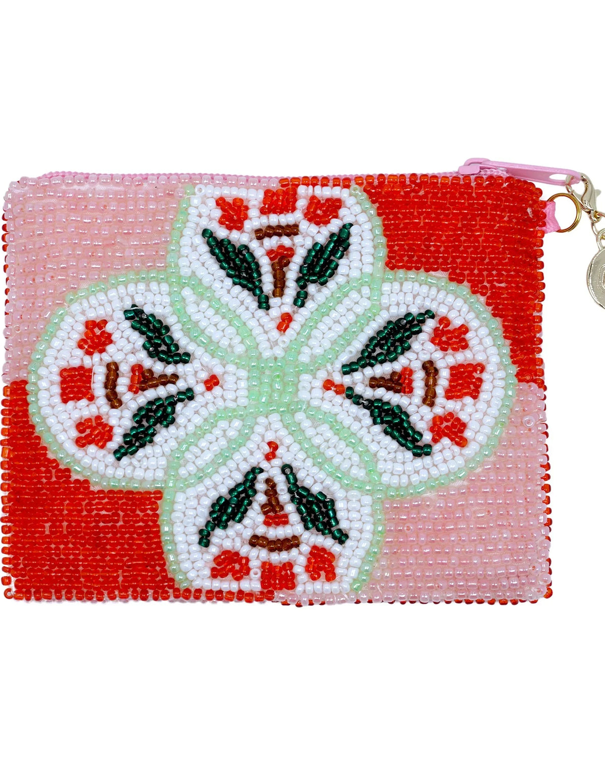 COCOONESE | Beaded Coin Purse - Petal Mandala (PK)