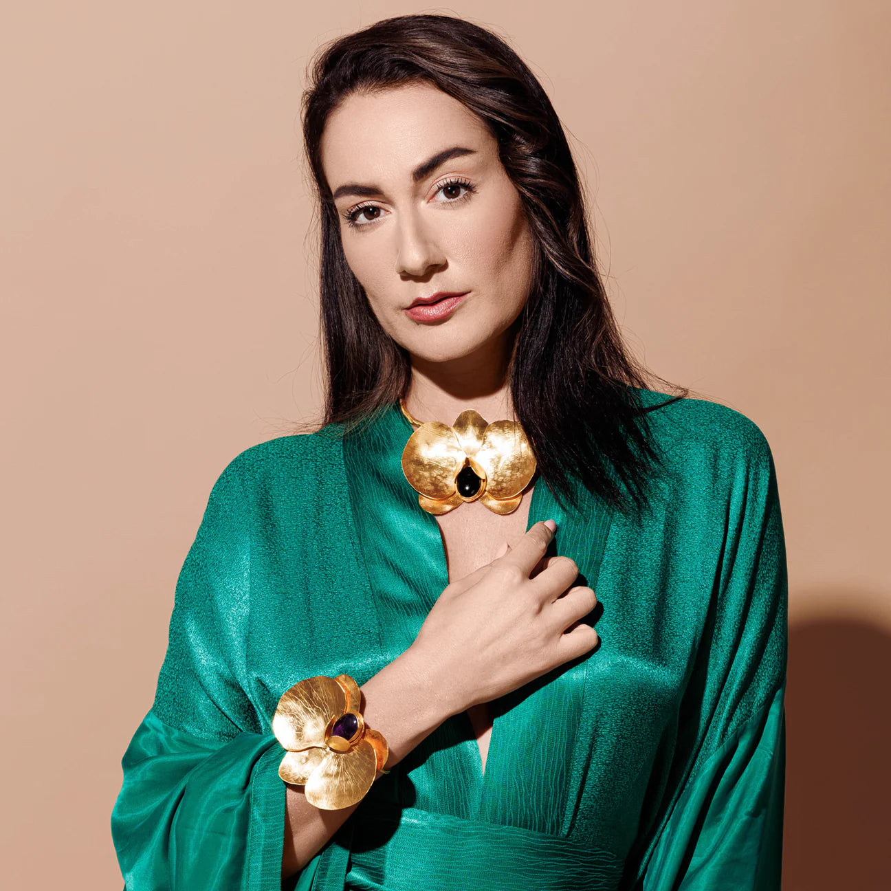 BOHEME BY VERO | Flora Cuff - Black Onyx