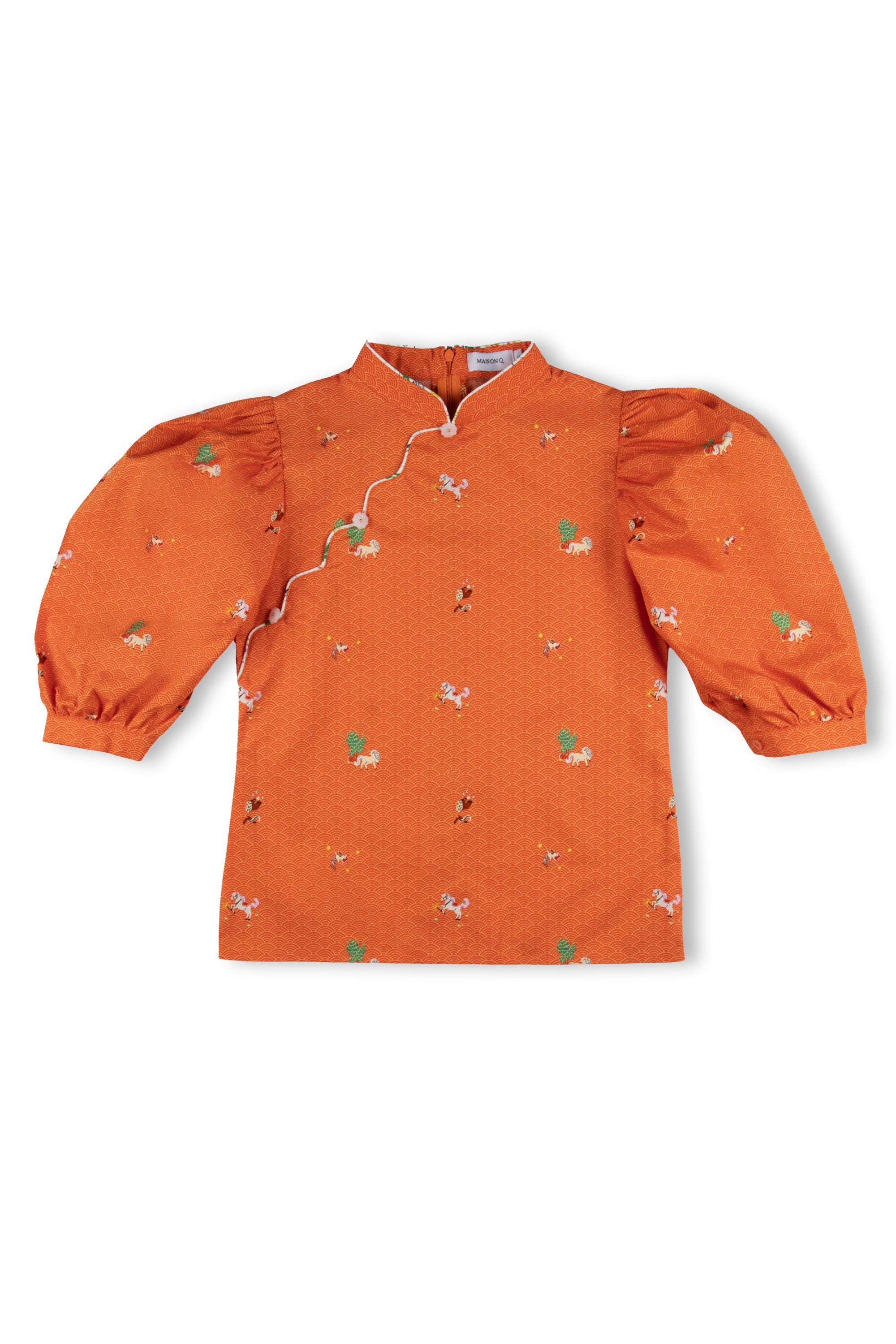 MAISON Q | Little Cavalry Women's Cuffed Sleeves Blouse