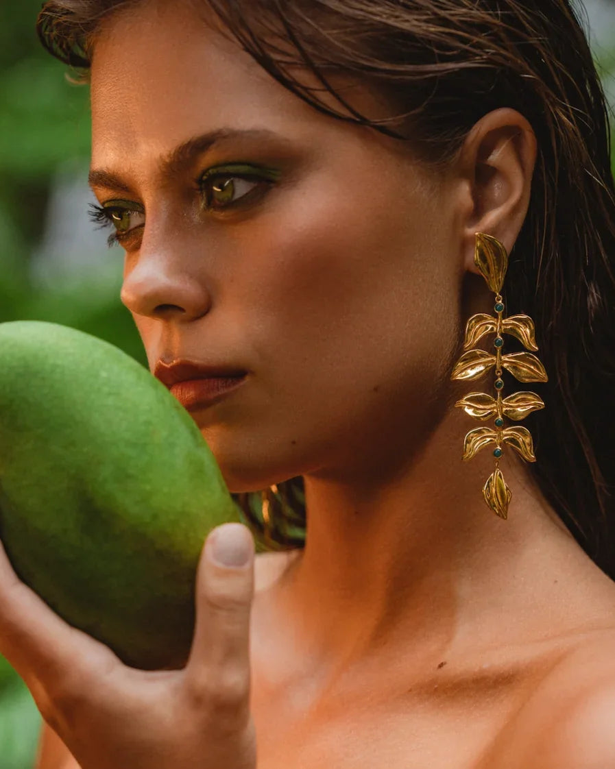 BOHEME BY VERO | Rainforest Earrings | Green Onyx