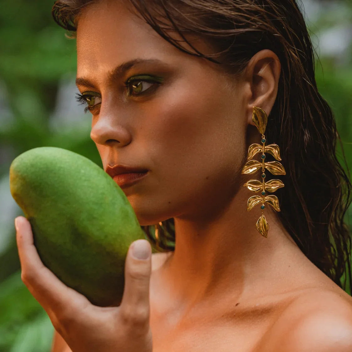 BOHEME BY VERO | Rainforest Earrings | Green Onyx