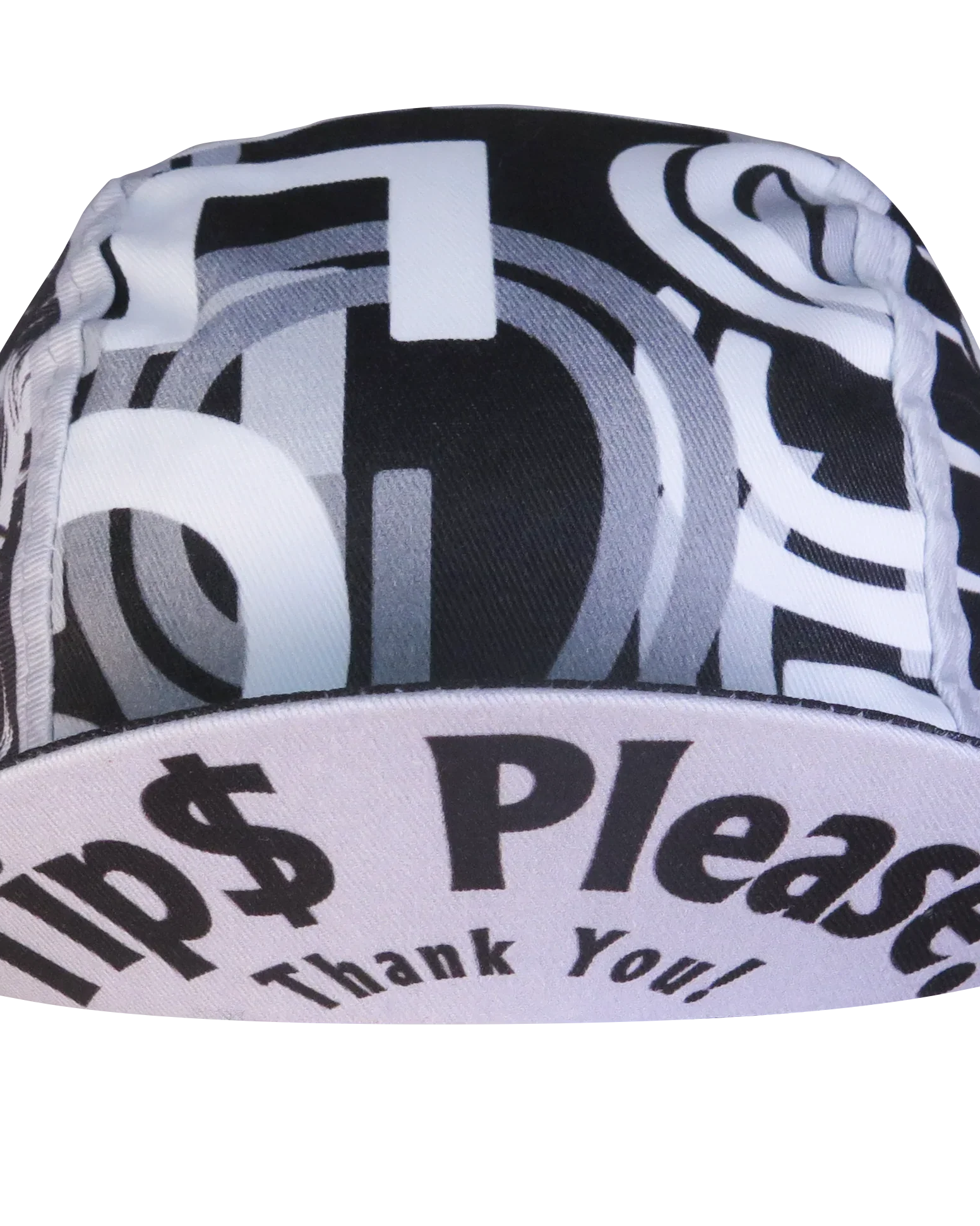 A DESIGN BY TAKACHYA | Cycling Cap - I Am Fast Food Rider (Greyscale)
