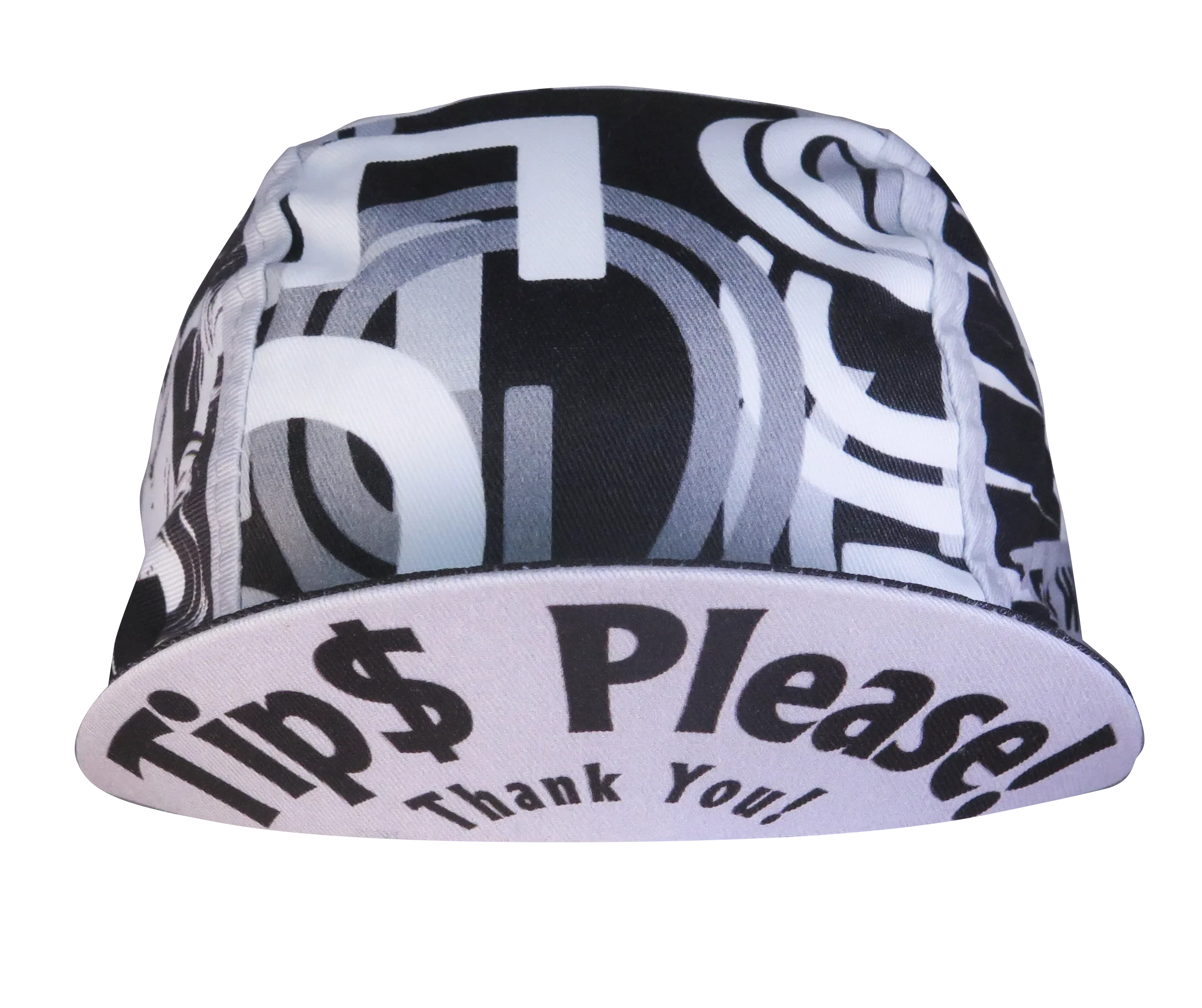 A DESIGN BY TAKACHYA | Cycling Cap - I Am Fast Food Rider (Greyscale)