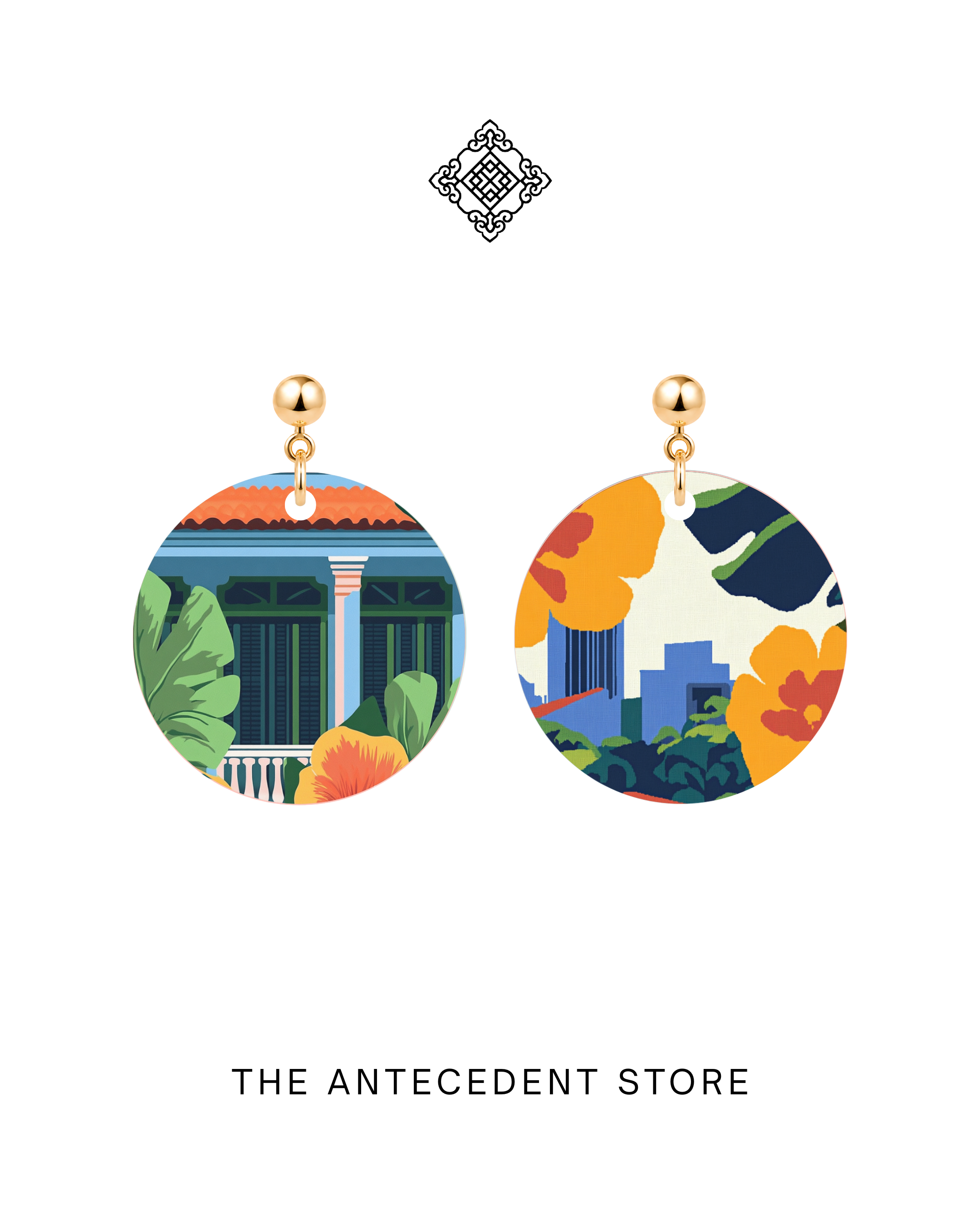 THE ANTECEDENT STORE | Singapore Heritage & Skyline Earrings