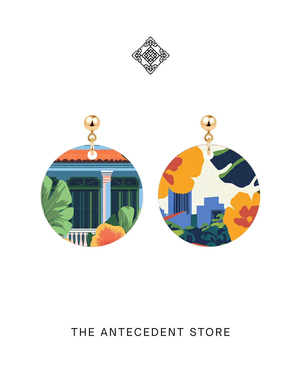 THE ANTECEDENT STORE | Singapore Heritage & Skyline Earrings