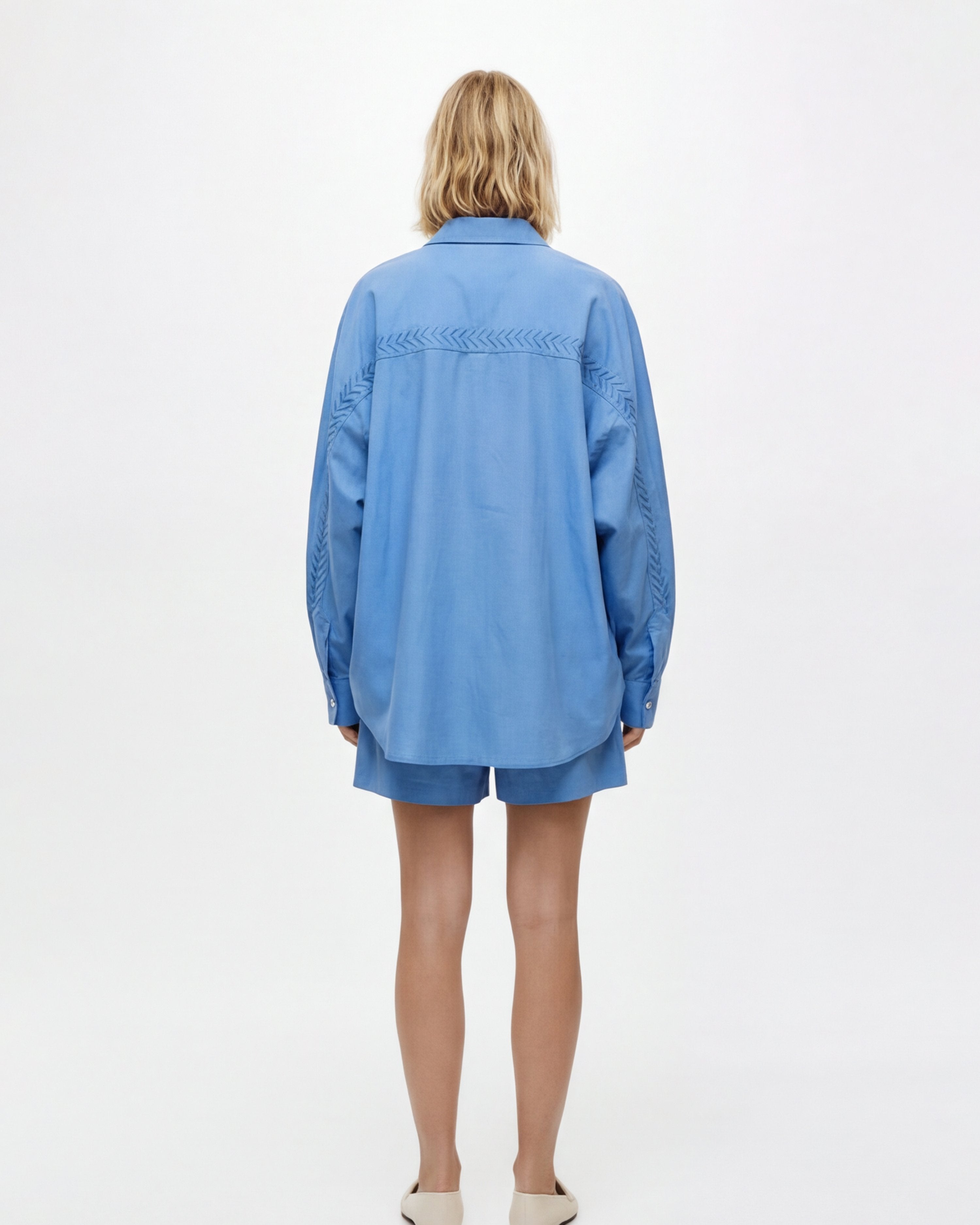 LAYERPLAN | Elira Embroidered Shirt and Shorts Set