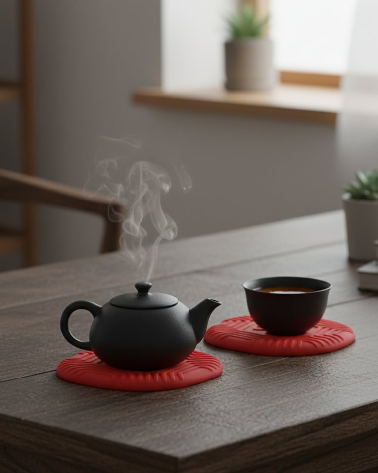 NOM | Ang Ku Kueh Coasters (Set of 2)