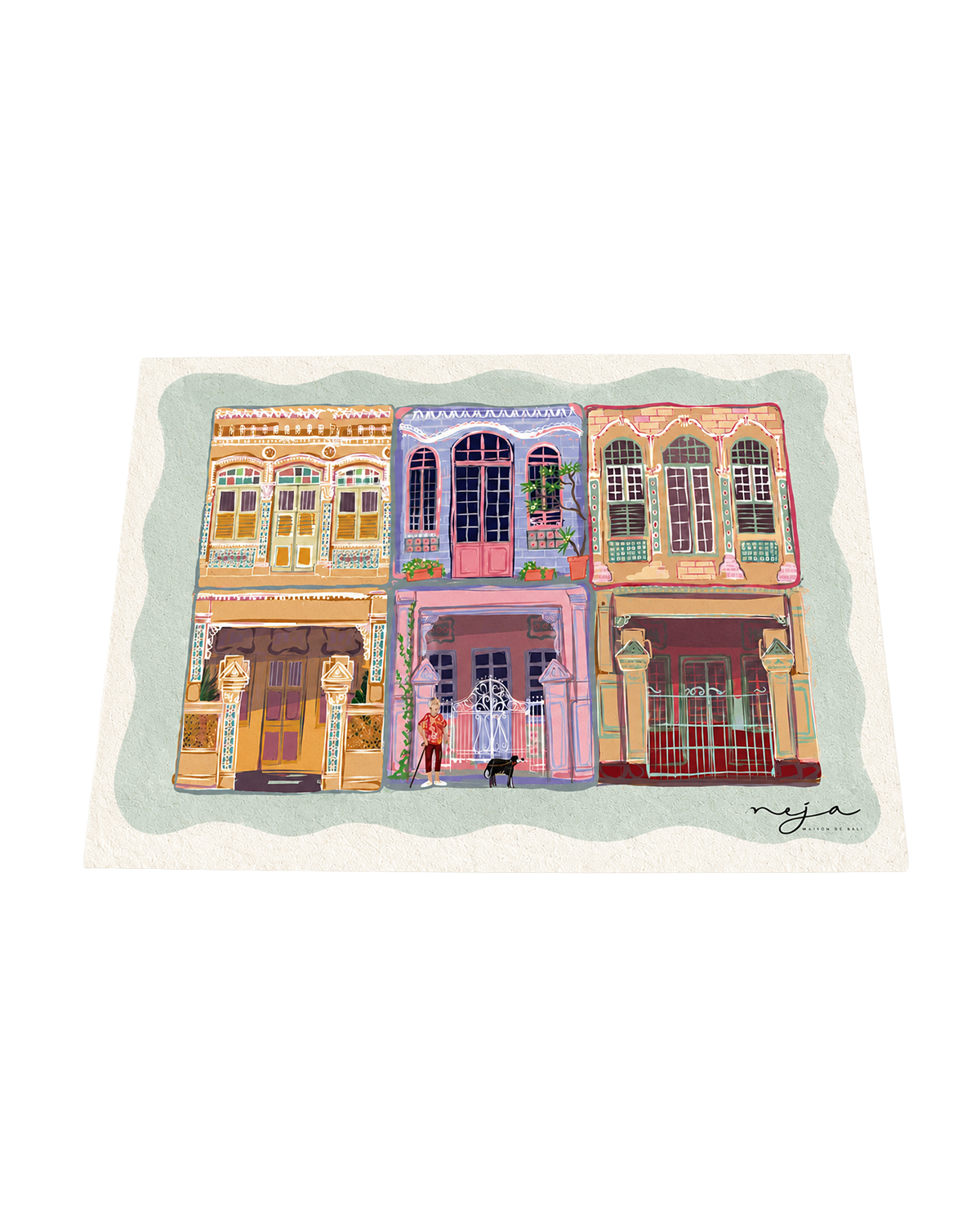 MEJA MAISON DE BALI | The Mosaique Tunas EcoMat By Meja (Set Of 2)