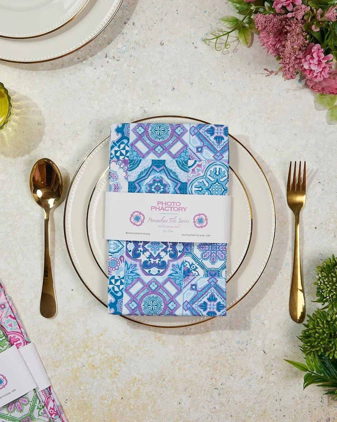 PHOTO PHACTORY | Tea Towel | Peranakan Series | Azure