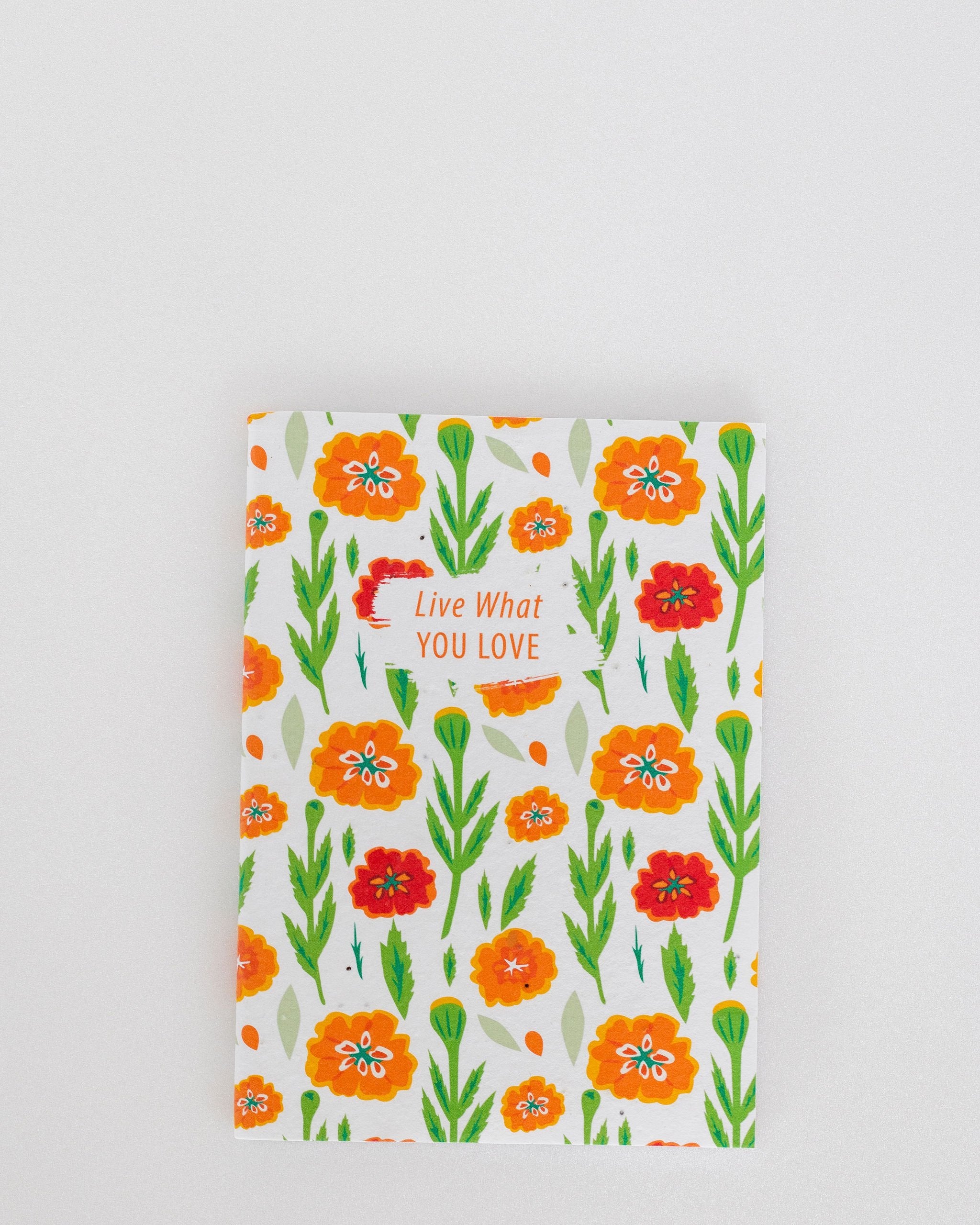 PURPLE AND PURE | Plantable Notebook Gift Set - Marigold