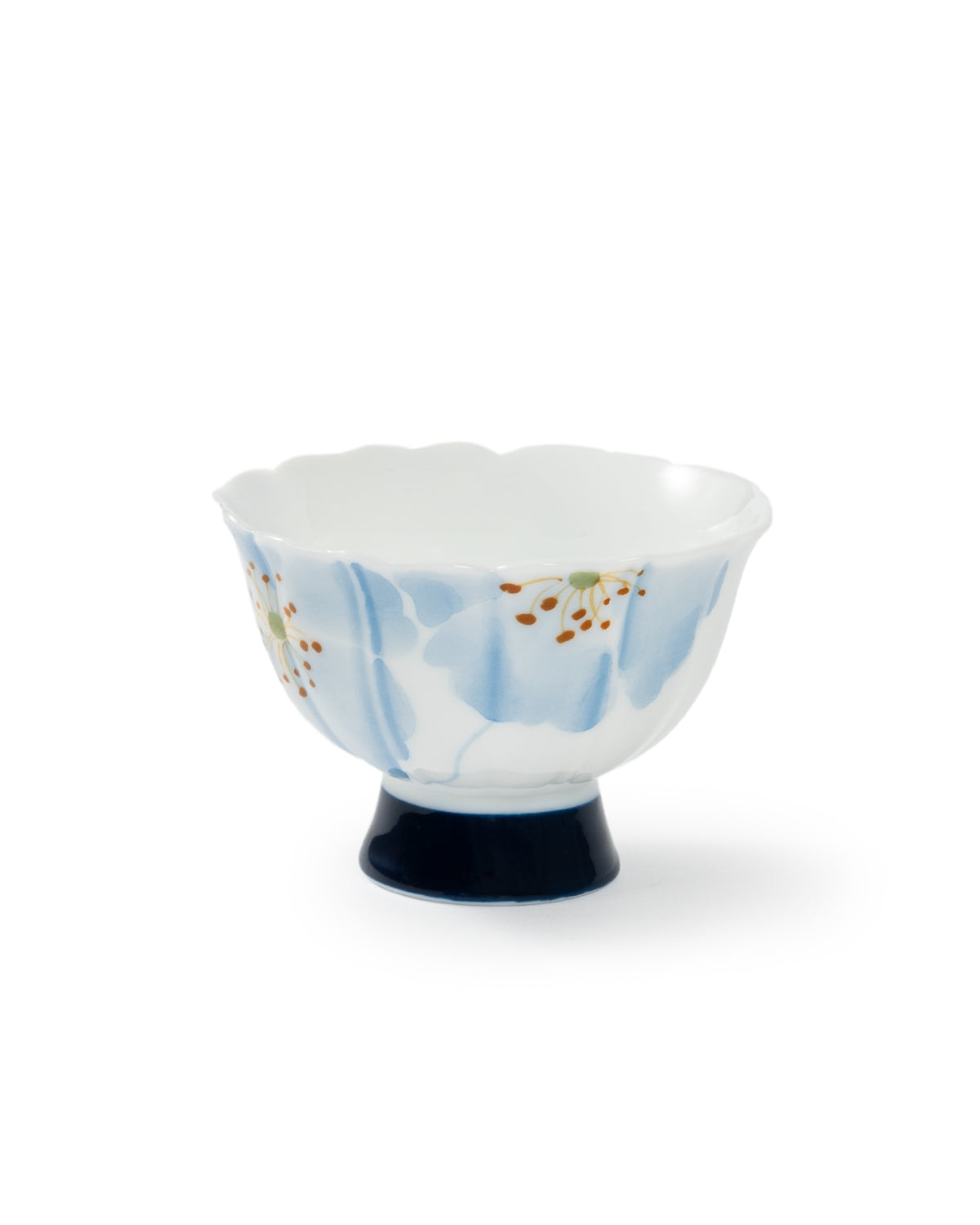 CRAFILAB | Blue Begonia & Tall Foot Teacup