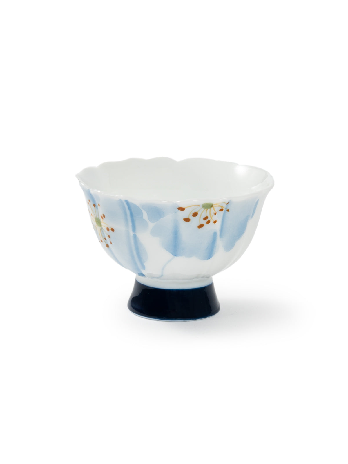 CRAFILAB | Blue Begonia & Tall Foot Teacup