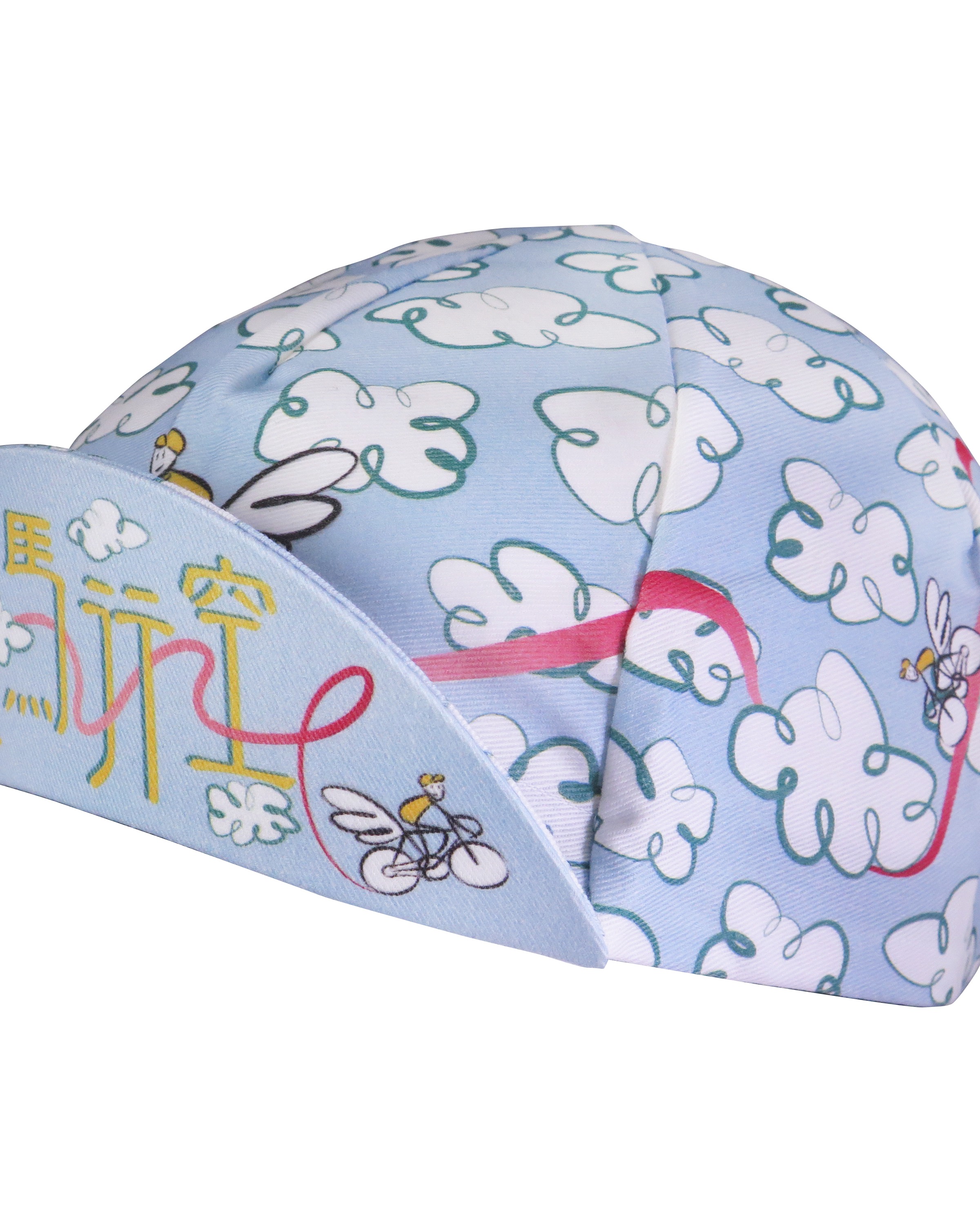 A DESIGN BY TAKACHYA | Cycling Cap - Flying Unicorn Sky Blue