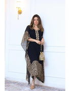 JINDER'S | Black Georgette Kaftan