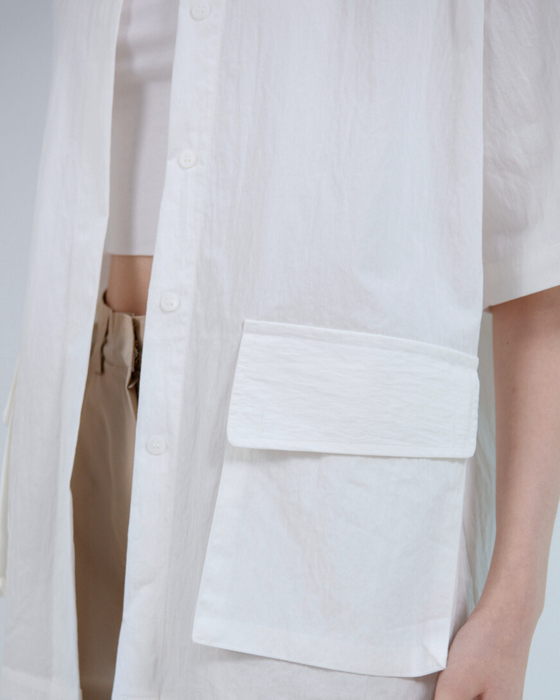 SAERO COLLECTIVE | Boho Overfit Shirt | White