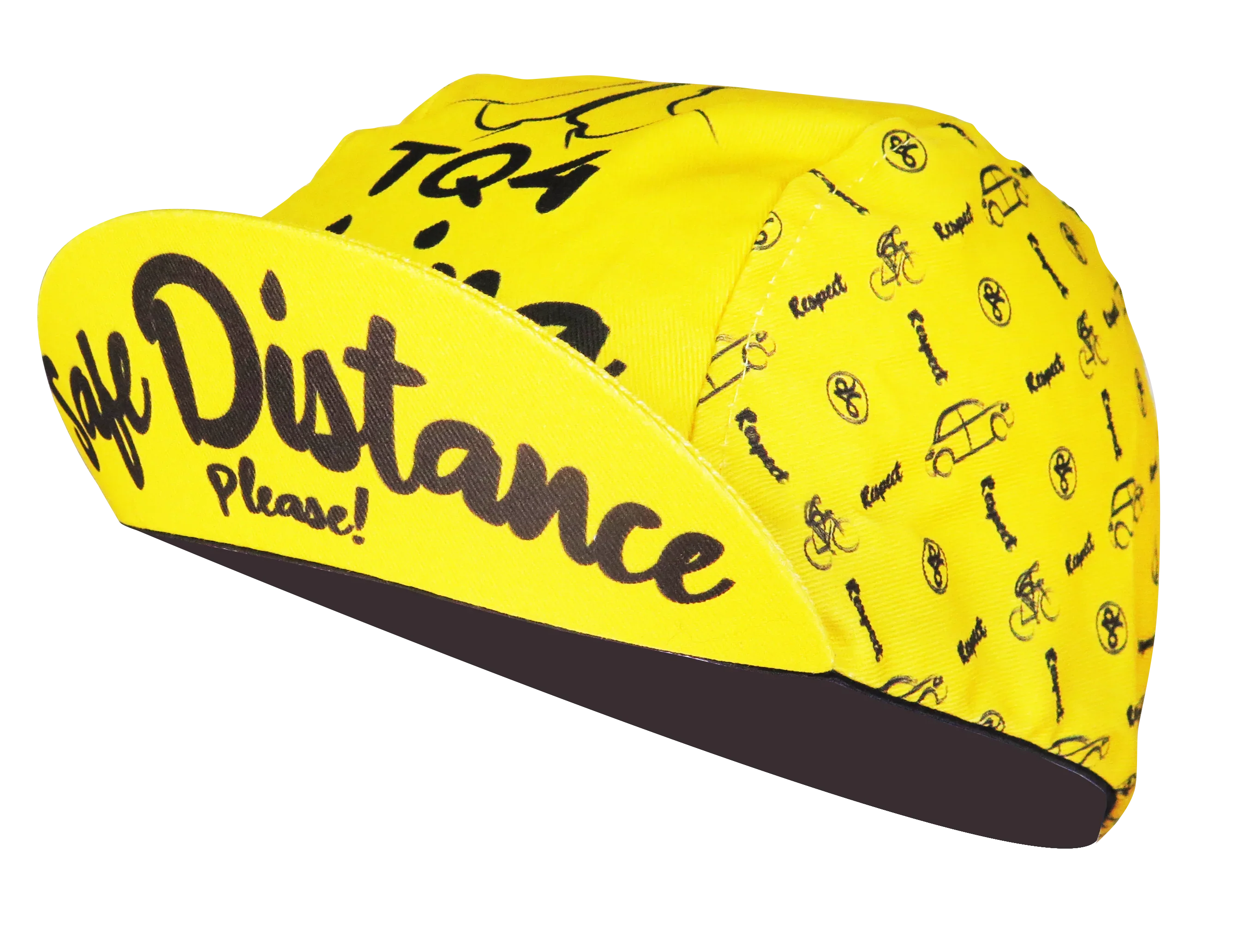 A DESIGN BY TAKACHYA | Cycling Cap - Safe Distance Yellow