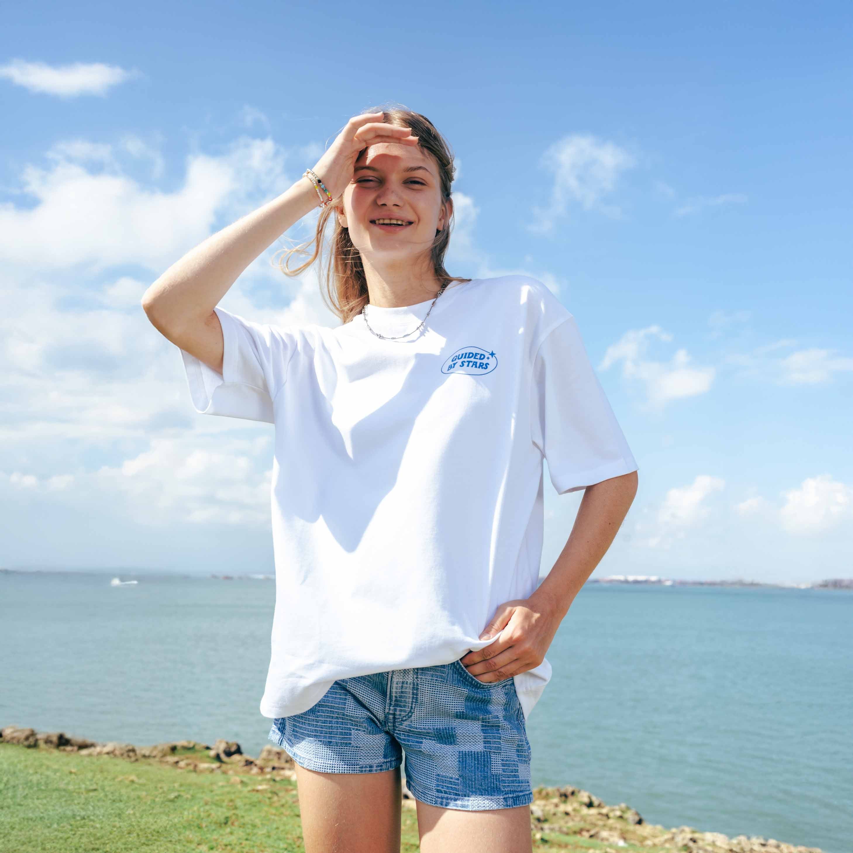 TALKING TOES | Space Sheep Oversized Tee - White