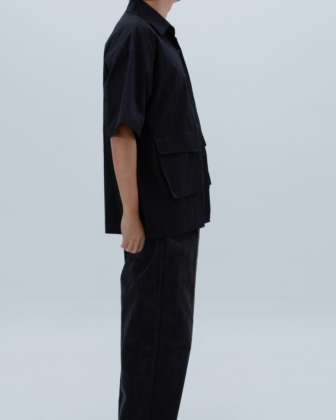 SAERO COLLECTIVE | Boho Overfit Shirt | Black