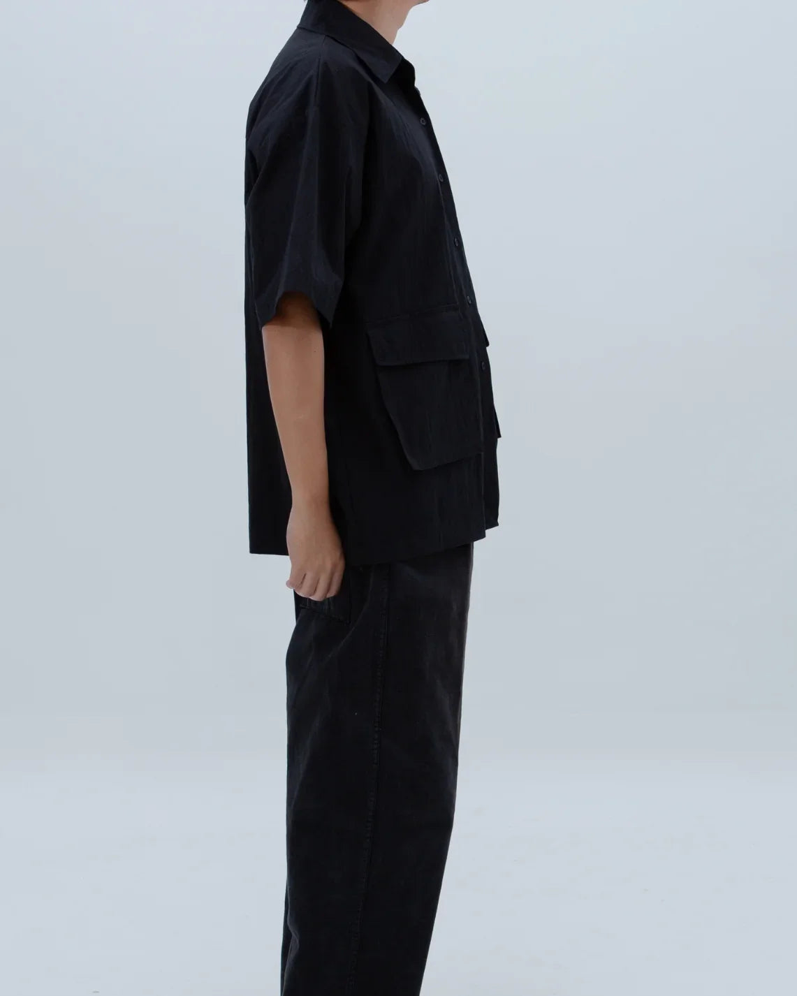 SAERO COLLECTIVE | Boho Overfit Shirt | Black