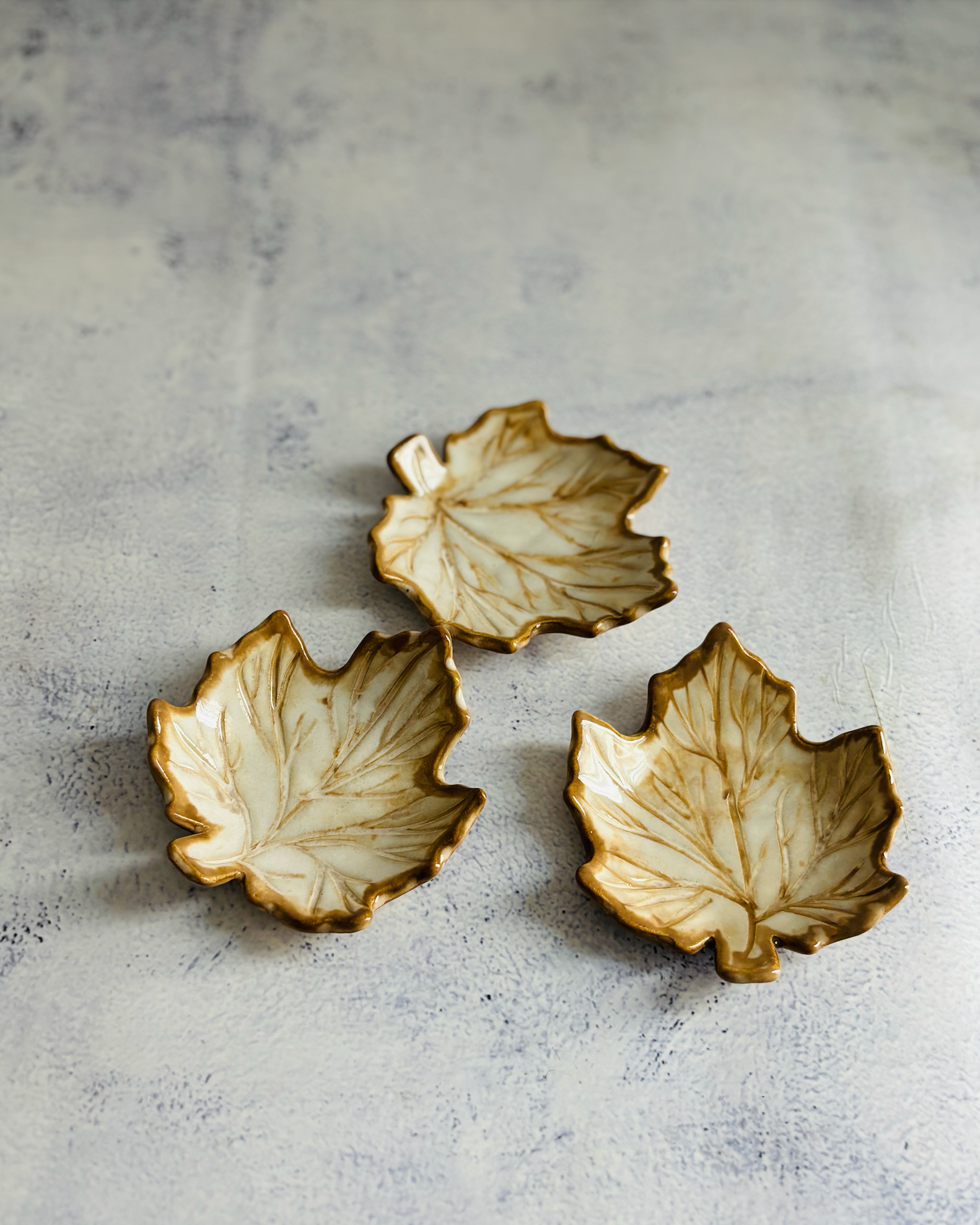 CERAMIC BY JAS | Handmade Ceramic Leaf Trinket Dish S
