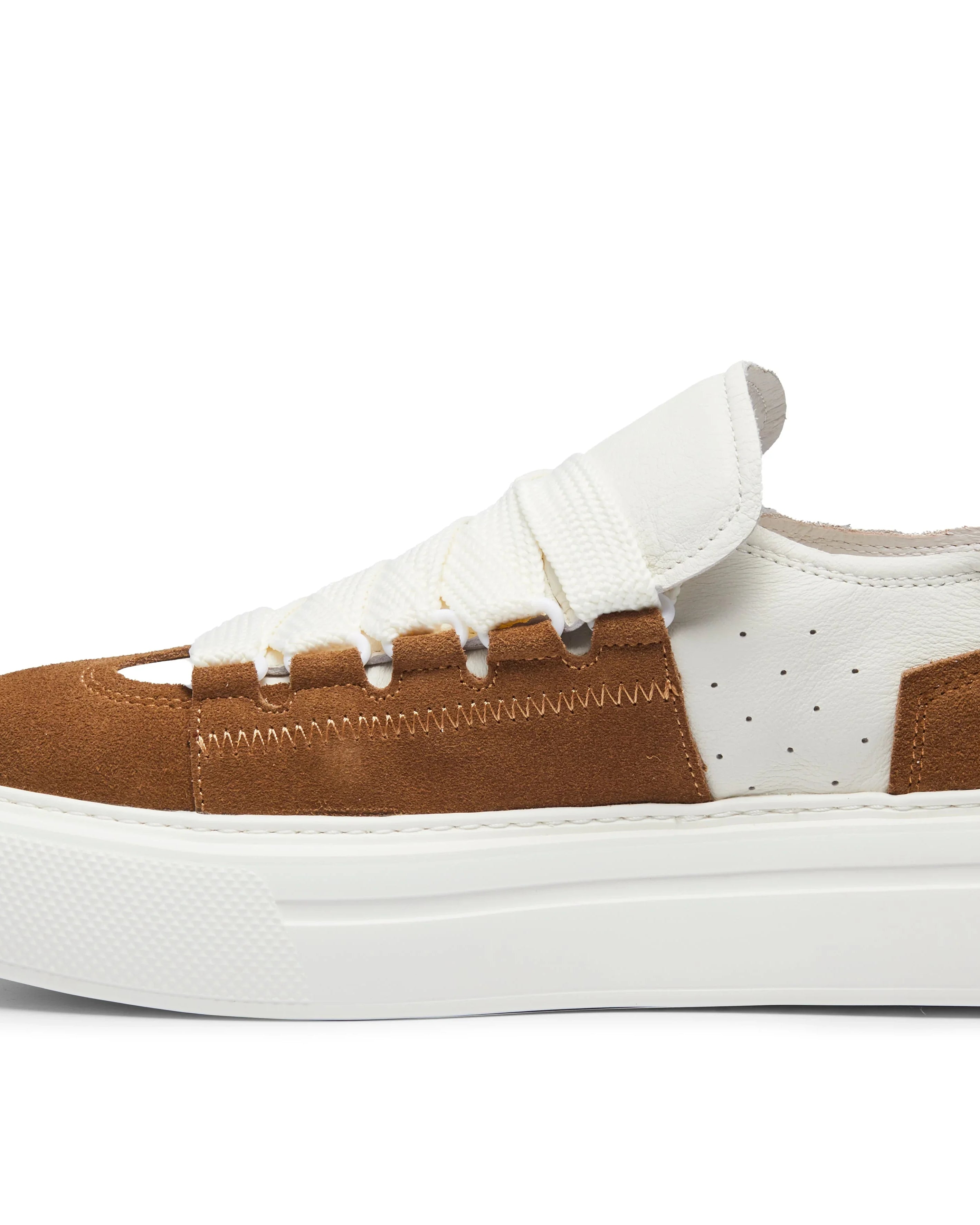 PROJECTWEAR | Felton Broad Shoelace Suede Leather Sneaker Brown