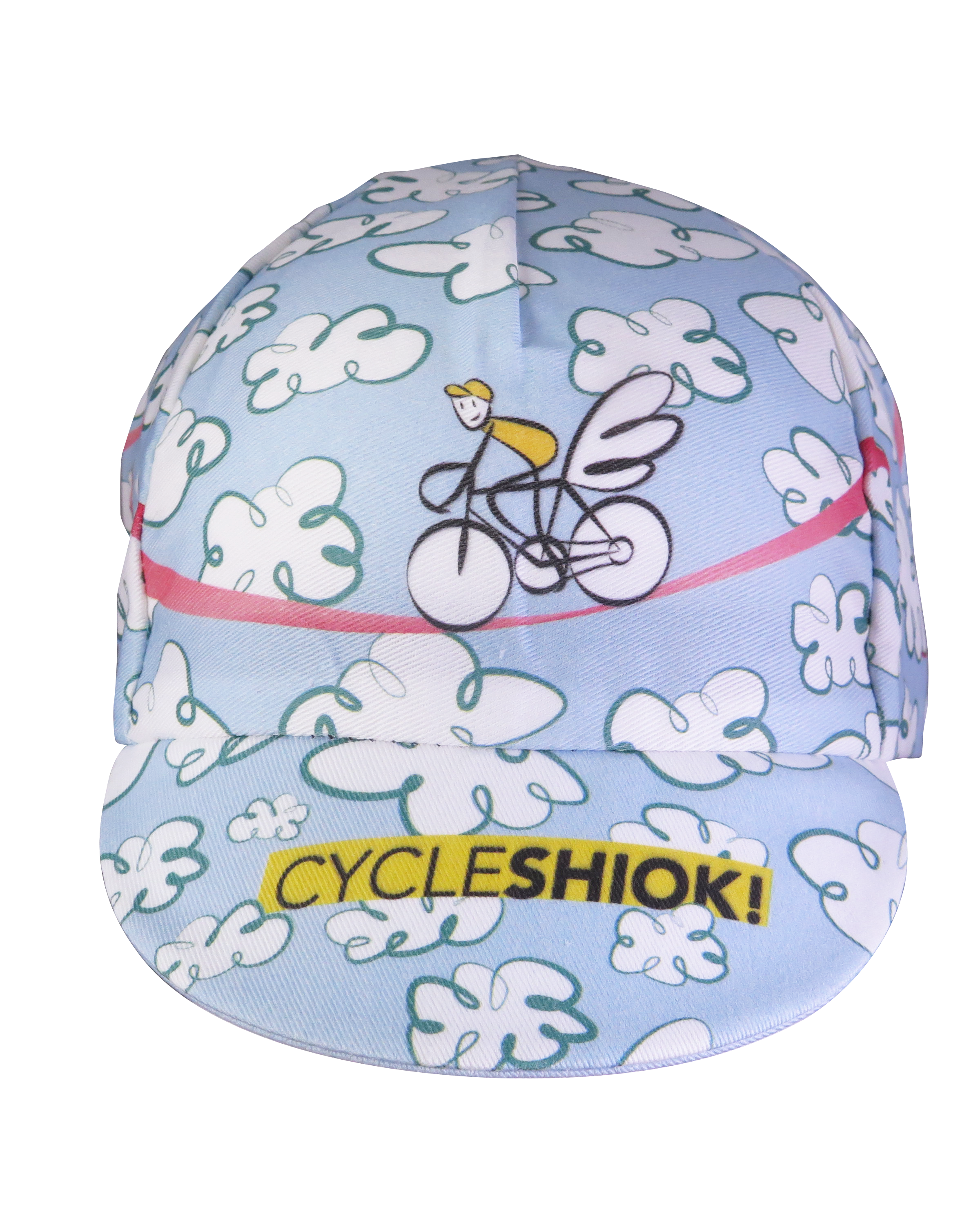 A DESIGN BY TAKACHYA | Cycling Cap - Flying Unicorn Sky Blue