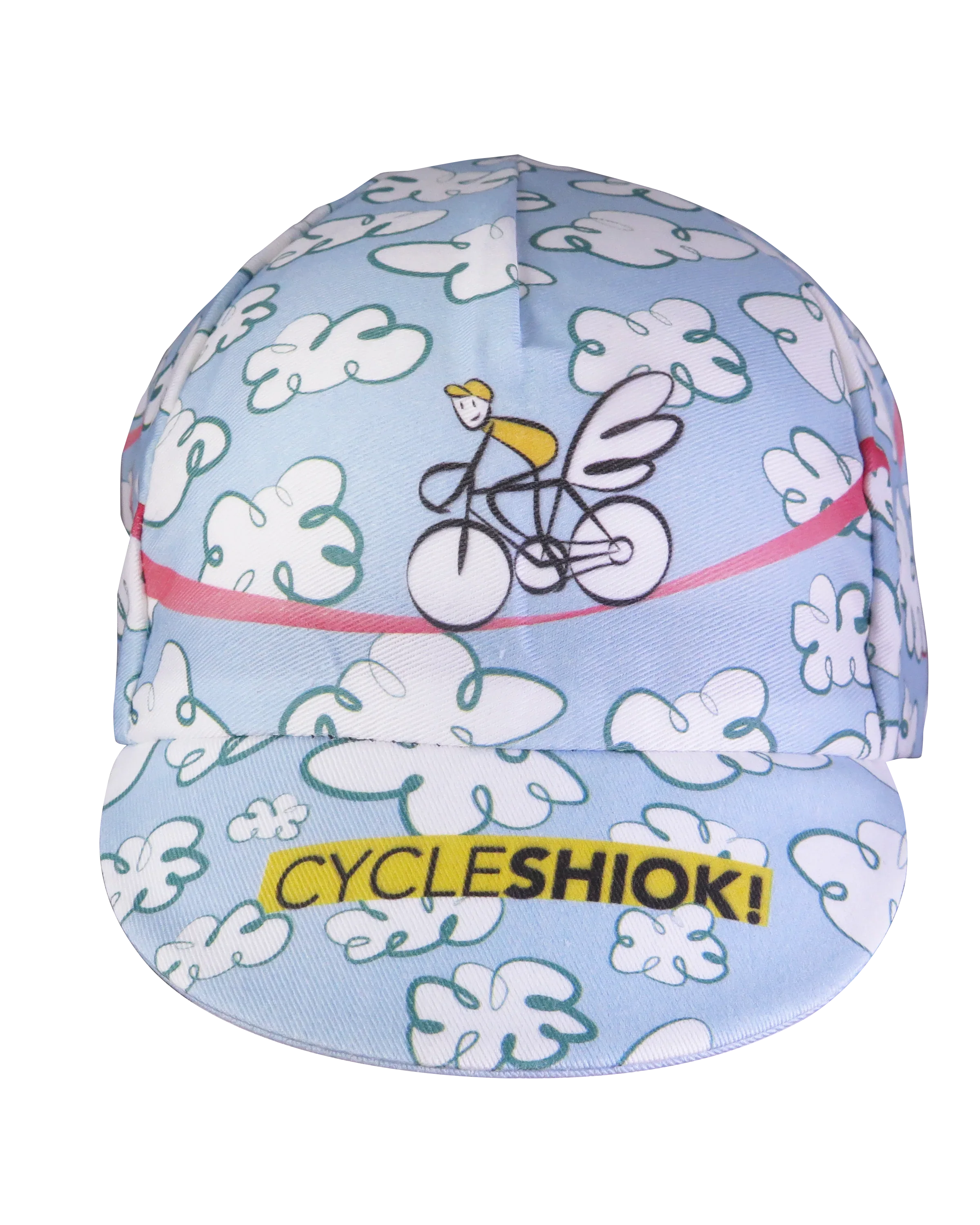 A DESIGN BY TAKACHYA | Cycling Cap - Flying Unicorn Sky Blue