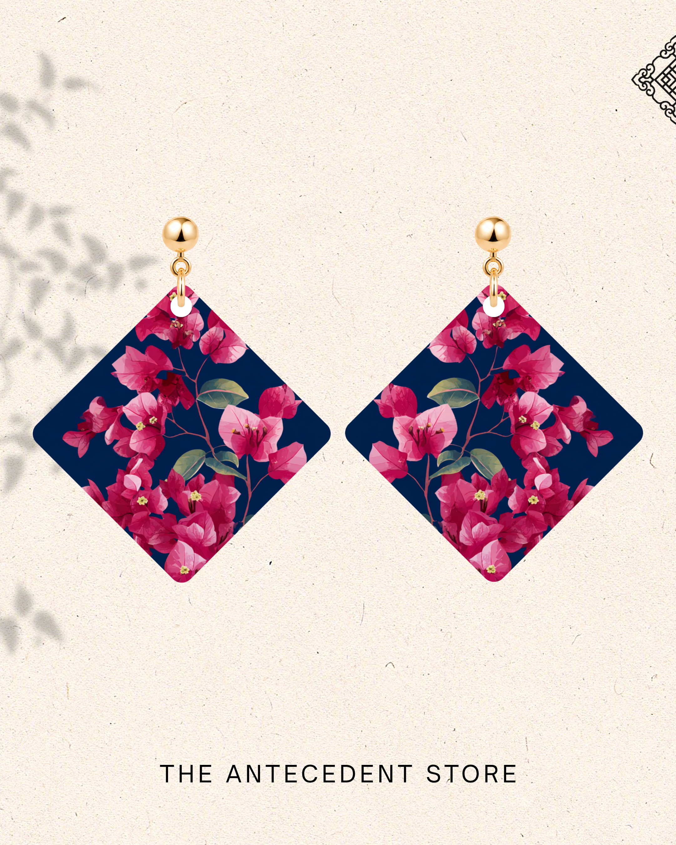 THE ANTECEDENT STORE | Bougainvillea Earrings In Blue