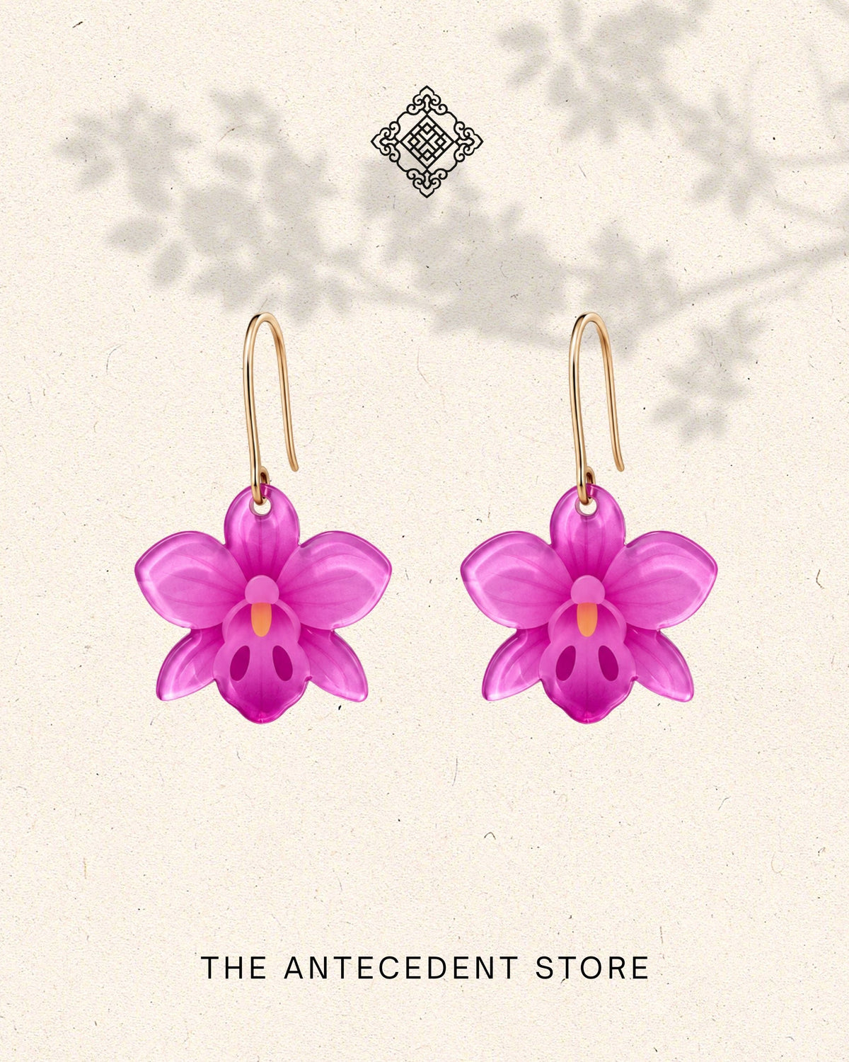 THE ANTECEDENT STORE | Purple Orchid Earrings | Stories of Singapore