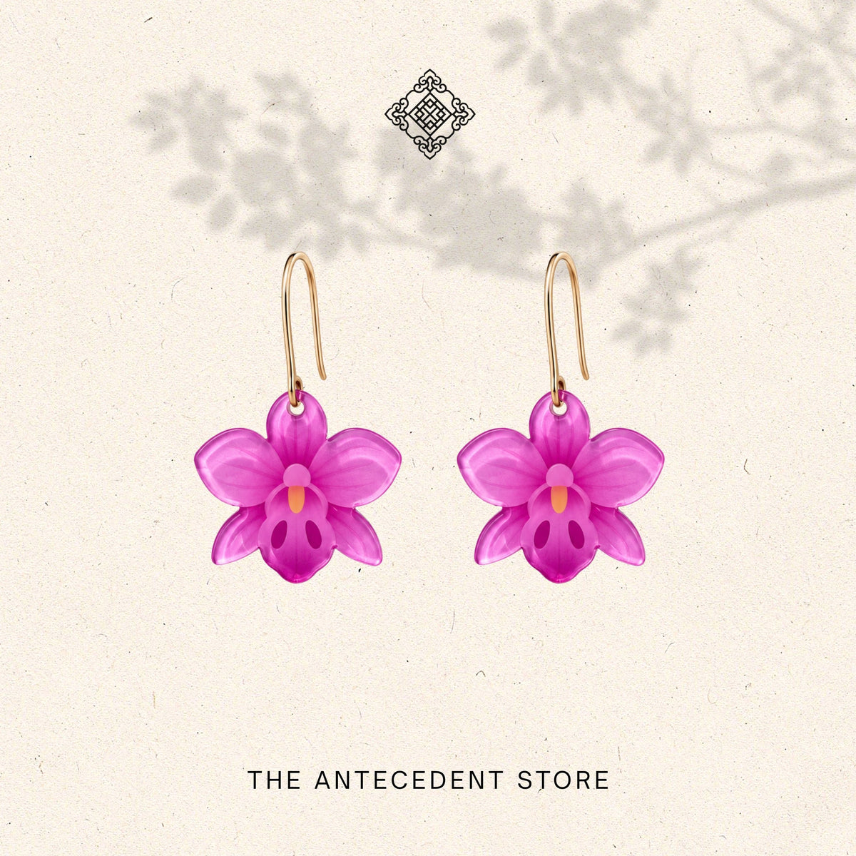 THE ANTECEDENT STORE | Purple Orchid Earrings | Stories of Singapore