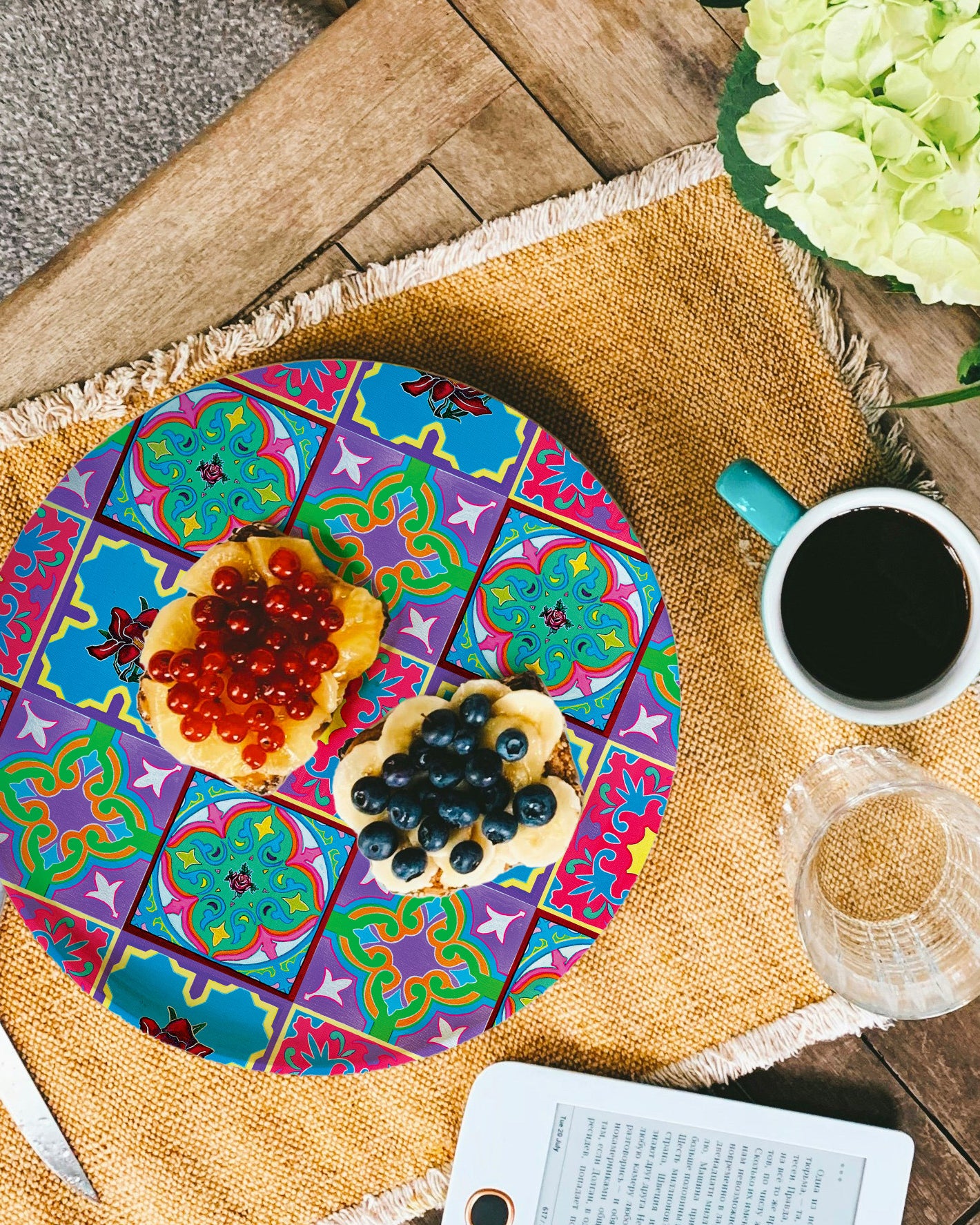 KELLY SER ATELIER | Heritage Tile Bamboo Plates Set