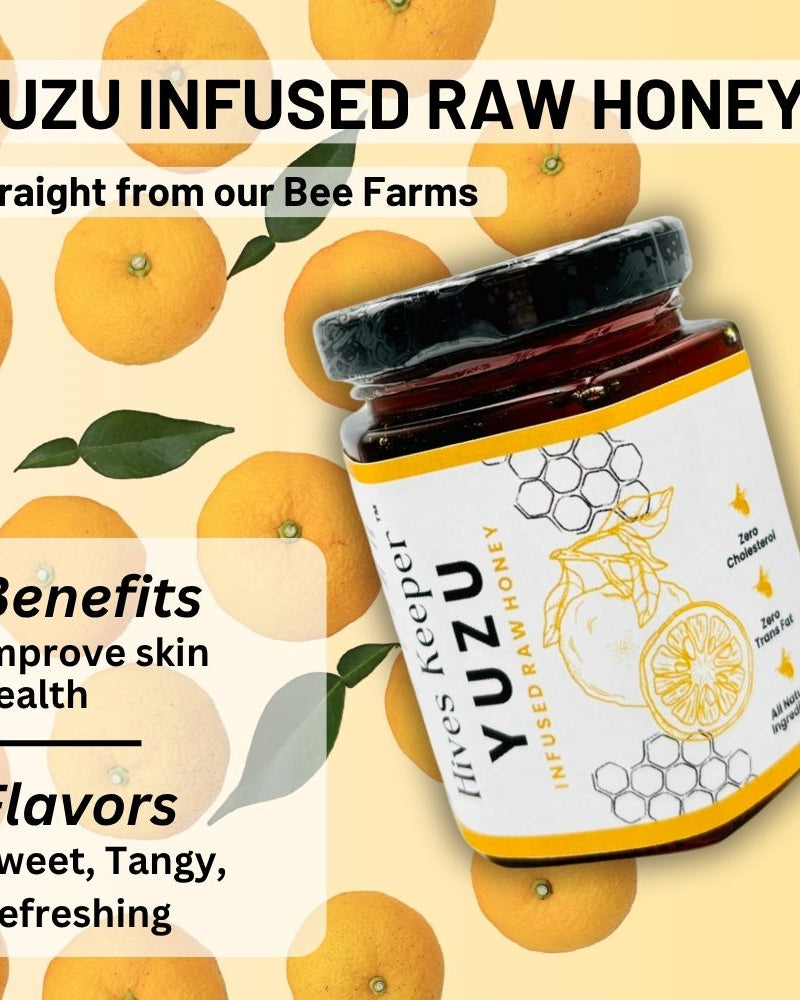 HIVES KEEPER | Infused Raw Honey Combo Gift Set - Yuzu & Peach Infused Raw Honey