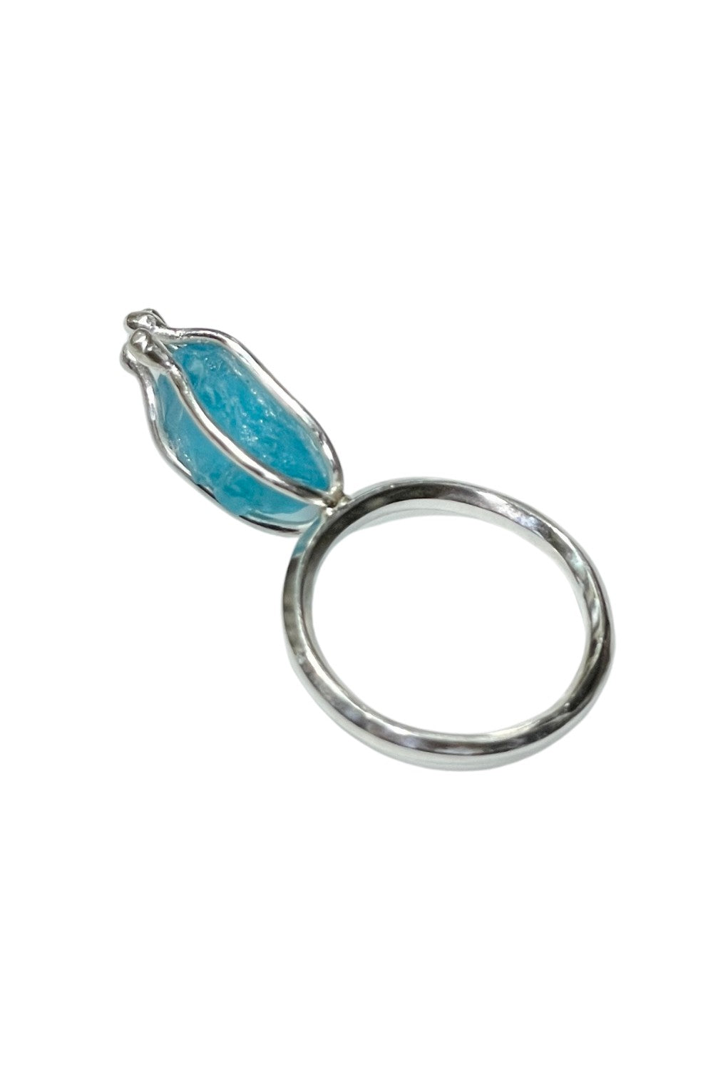 CREATIVE JEWELLERY STUDIO | Budding Romance Raw Sapphire & Silver Ring by WA by Sylvia