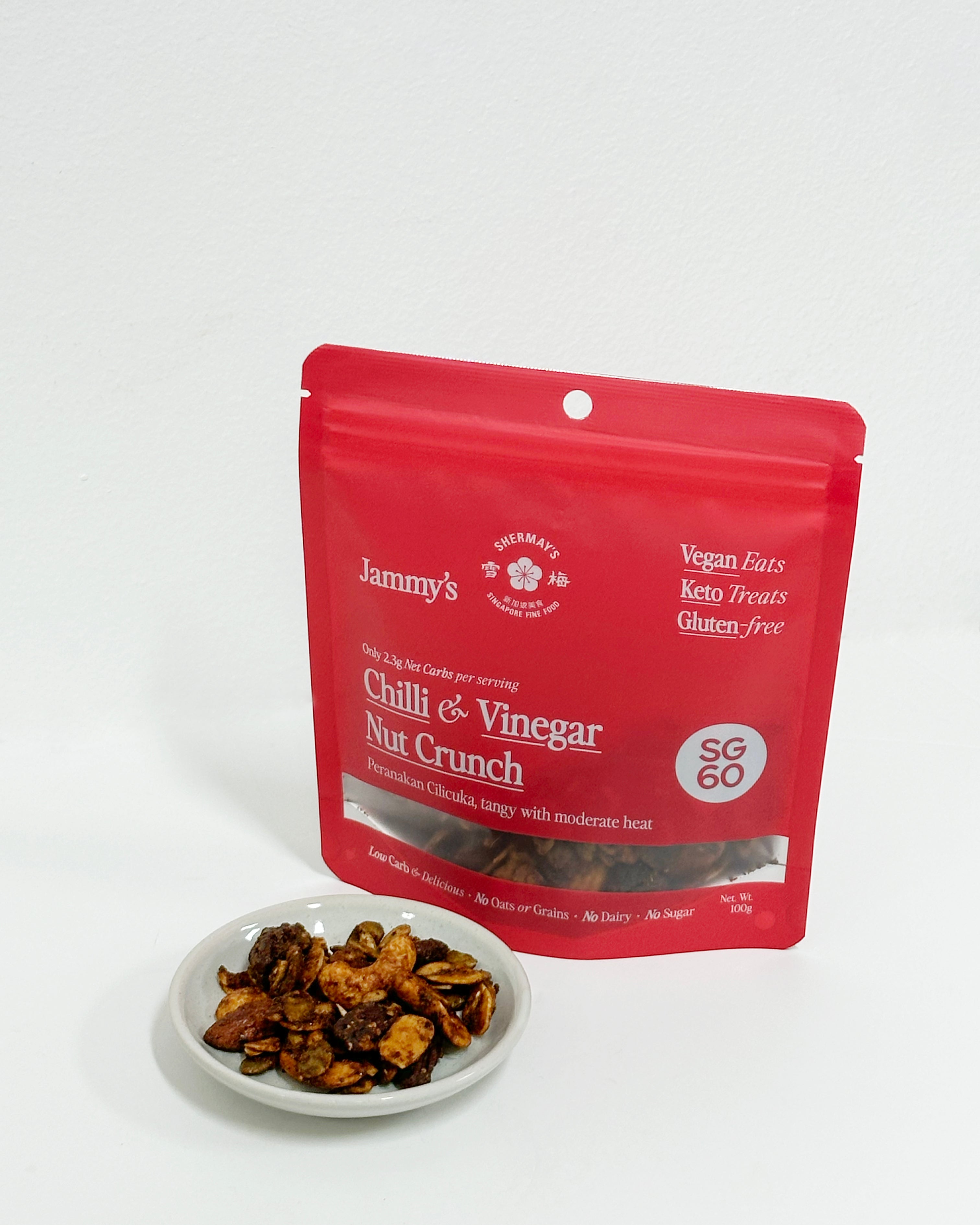 SHERMAY'S SINGAPORE FINE FOOD | Shermay's x Jammy's Chilli and Vinegar Nut Crunch