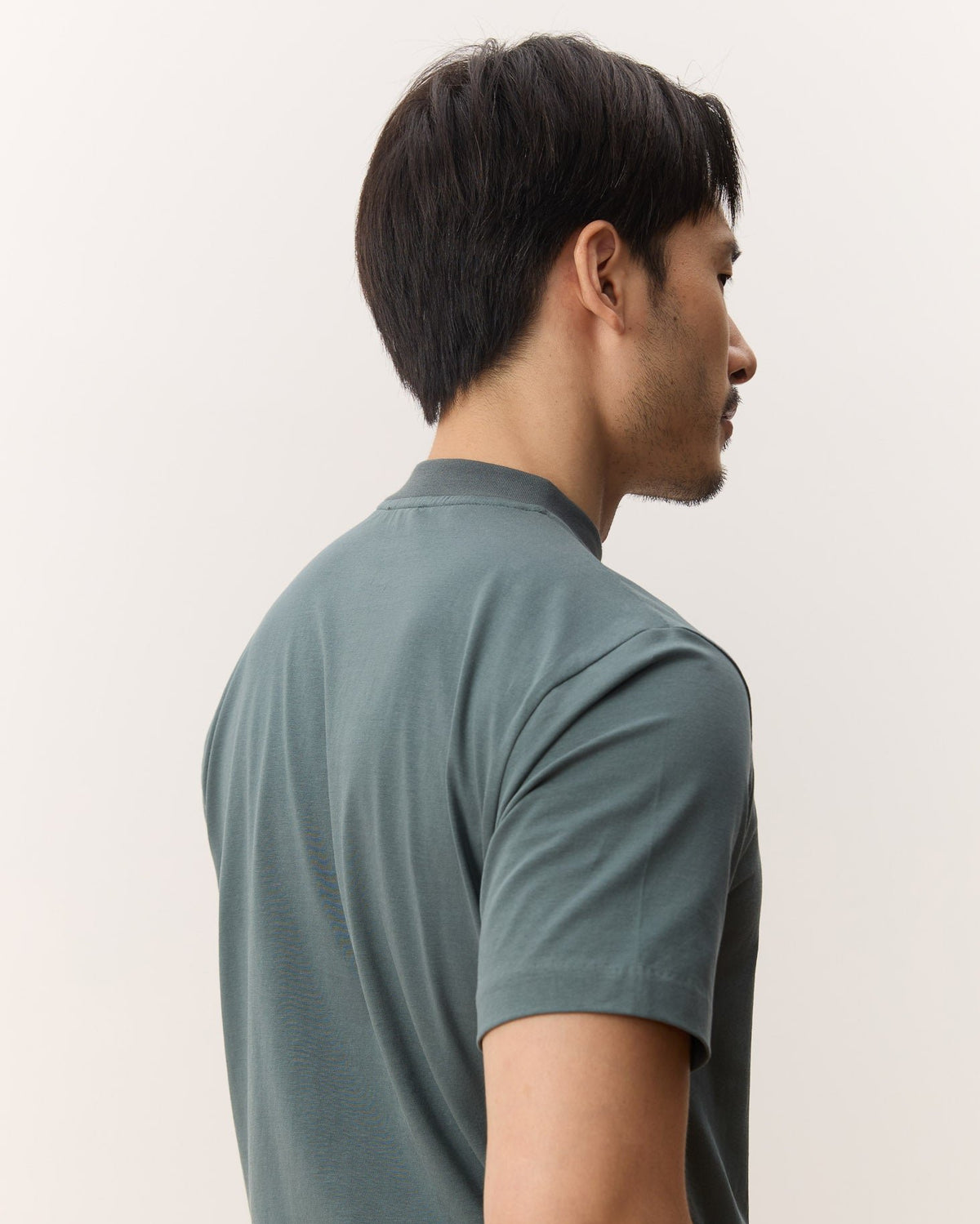 HOUSE OF ANON | Arlo Mock Neck Tee, Jersey