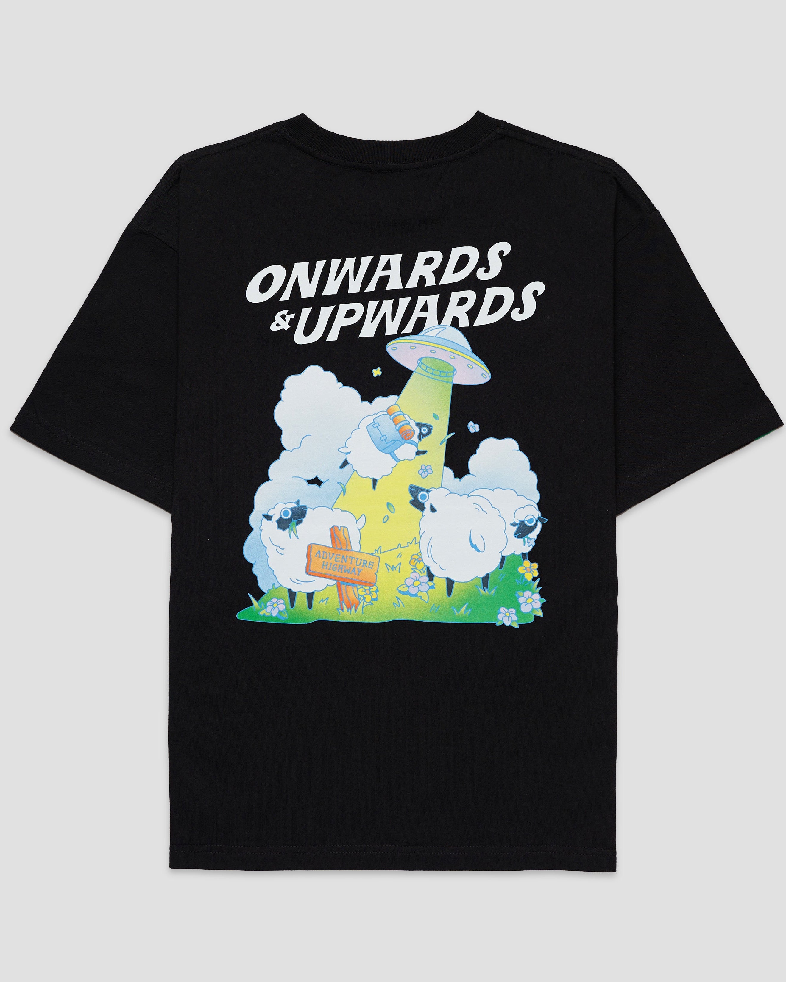 TALKING TOES | Space Sheep Oversized Tee - Black