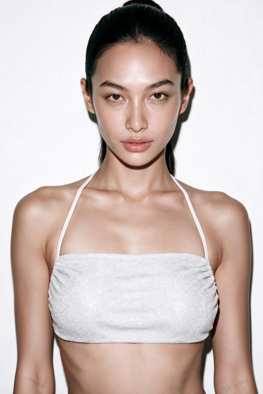HAI THE LABEL | Summer Bliss | Bandeau Halter Tie Bikini Top - Jelly White