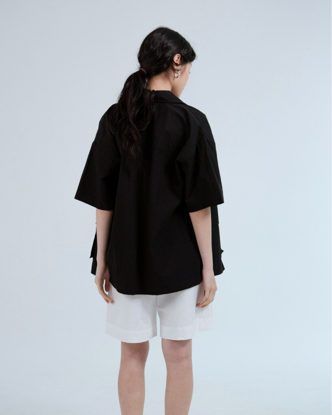 SAERO COLLECTIVE | Boho Overfit Shirt | Black