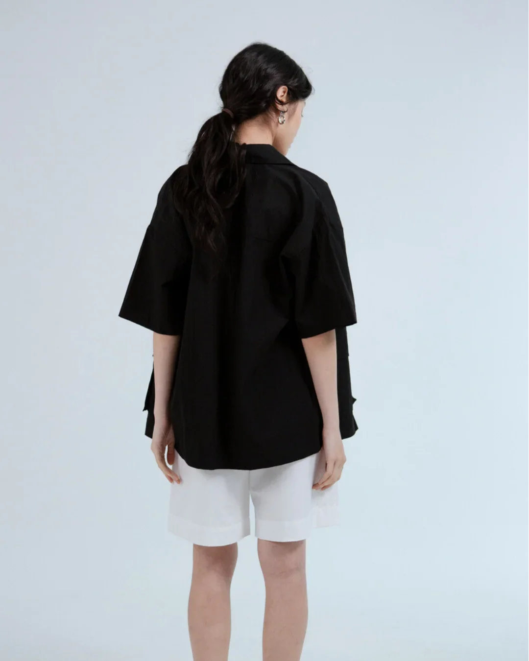 SAERO COLLECTIVE | Boho Overfit Shirt | Black