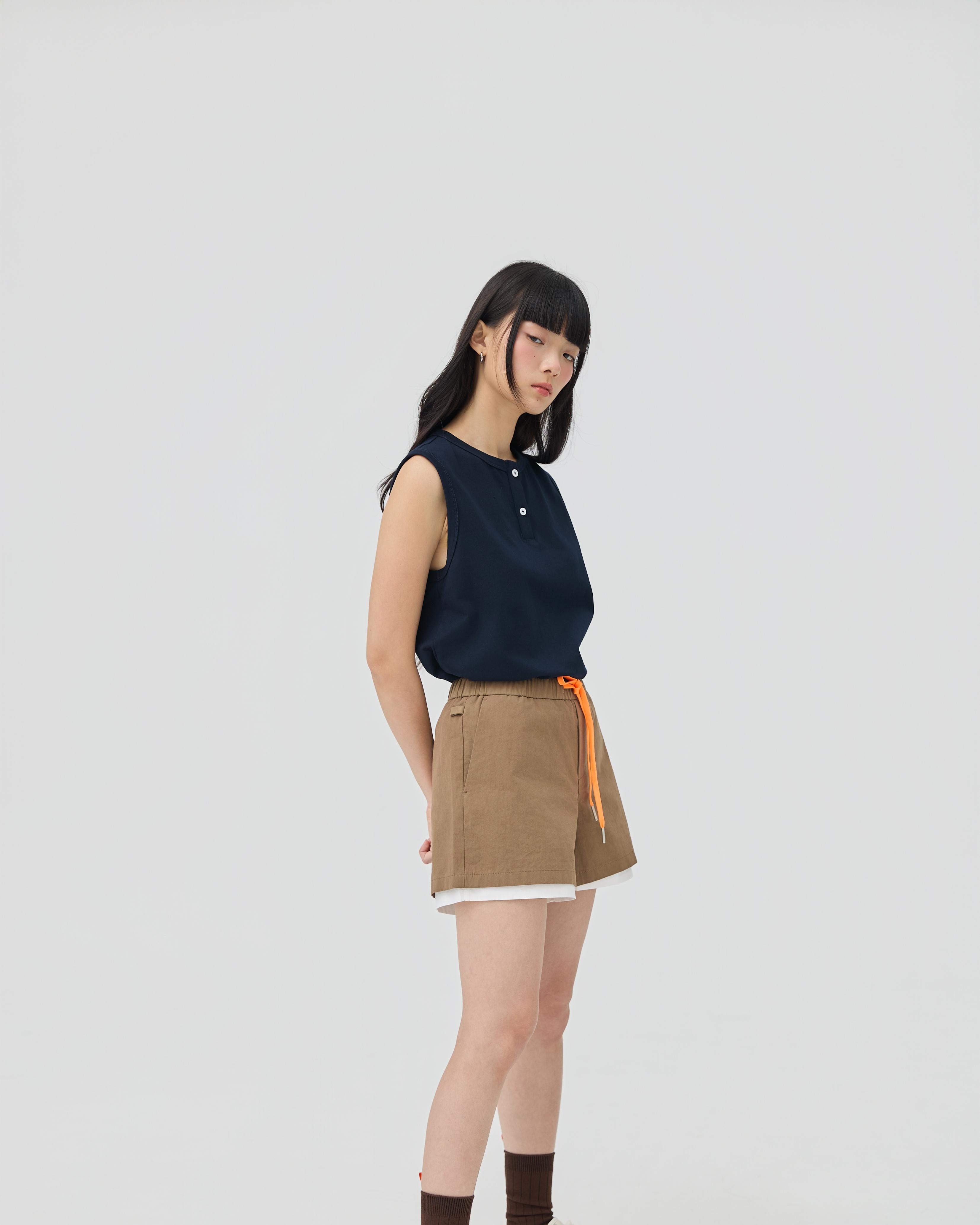 3EIGHTH | Futae Shorts In Sandstone