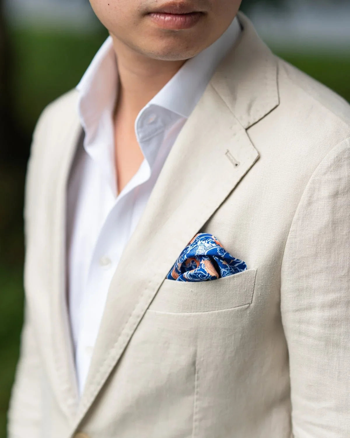 SINGLAPA | Waves Pocket Square