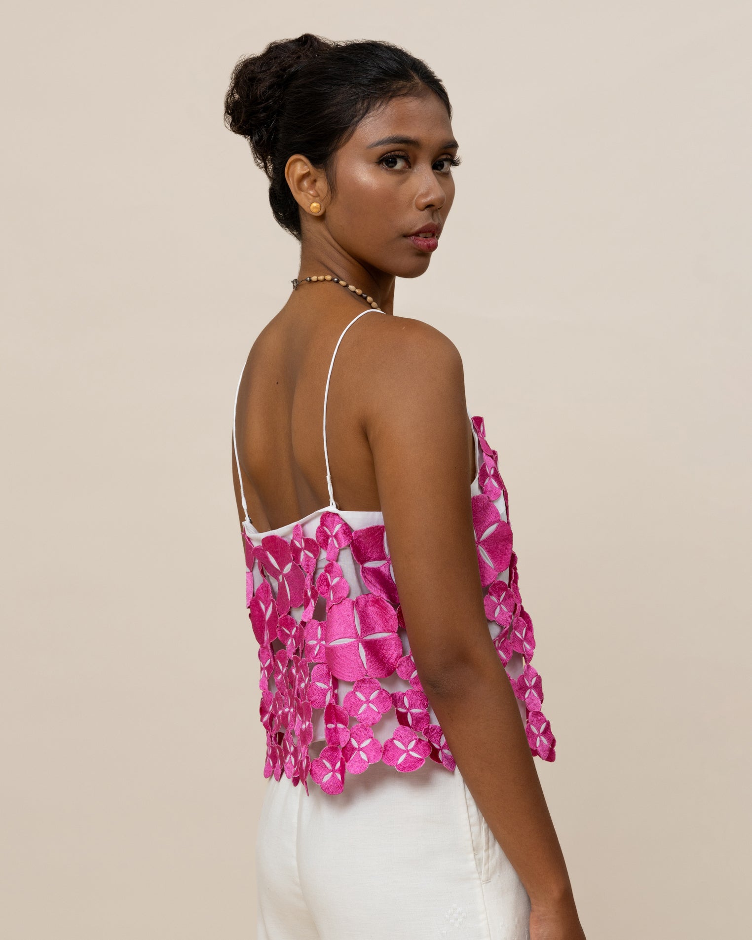 SUKKHA CITTA | SERIBU BUNGA - Embroidered Cami