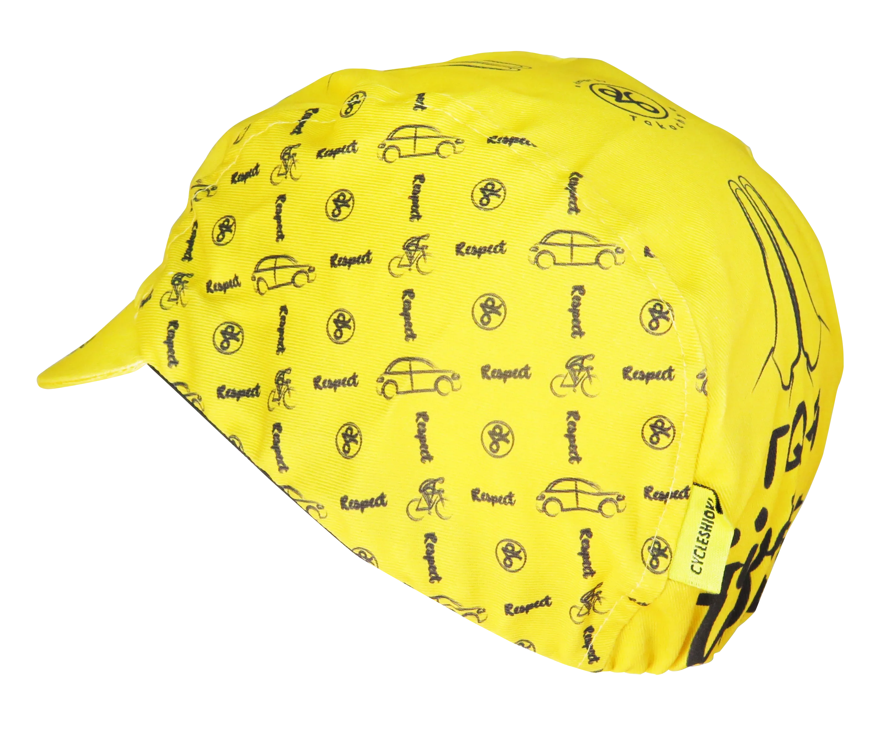 A DESIGN BY TAKACHYA | Cycling Cap - Safe Distance Yellow