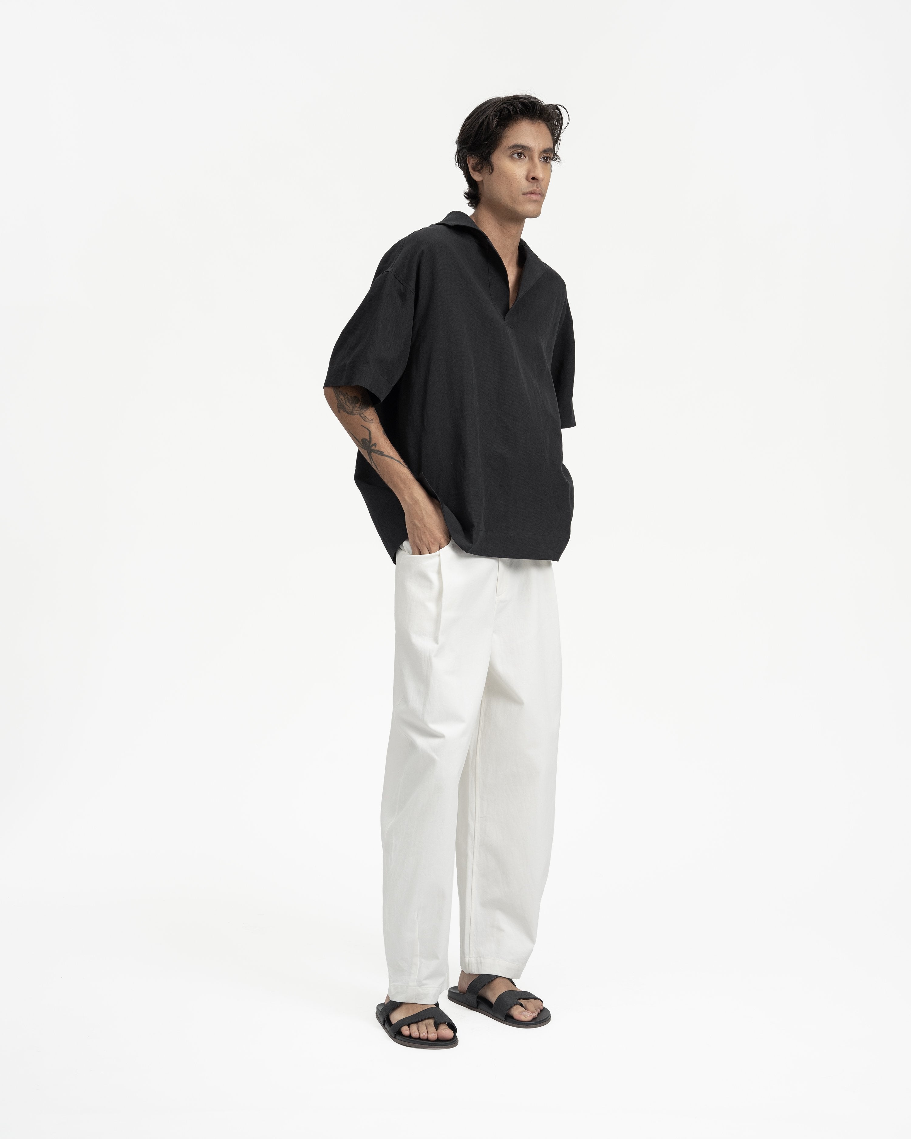 GRAYE | Paper Skipper Shirt | Black